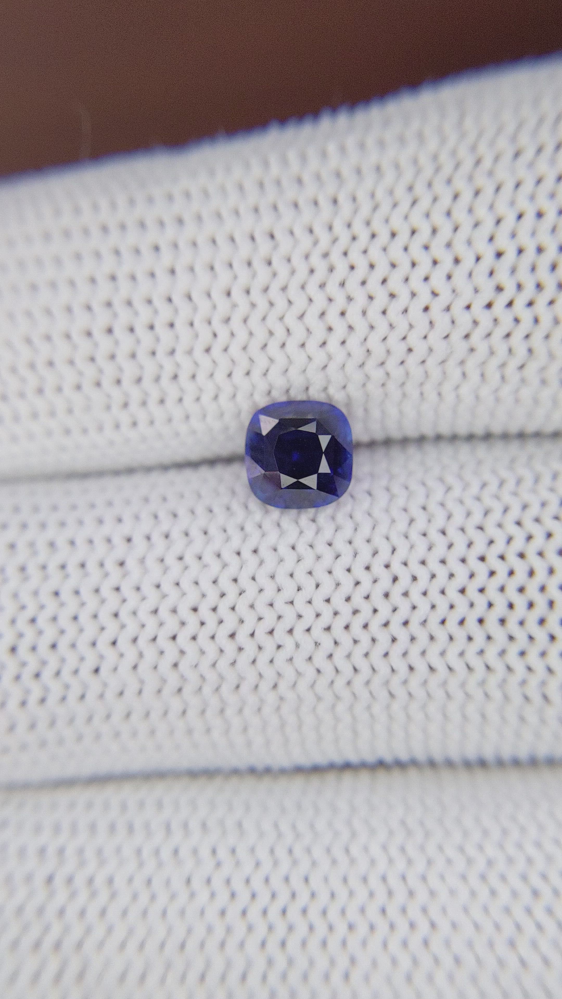 1.34 Ct. Blue Sapphire from Tanzania Size Video