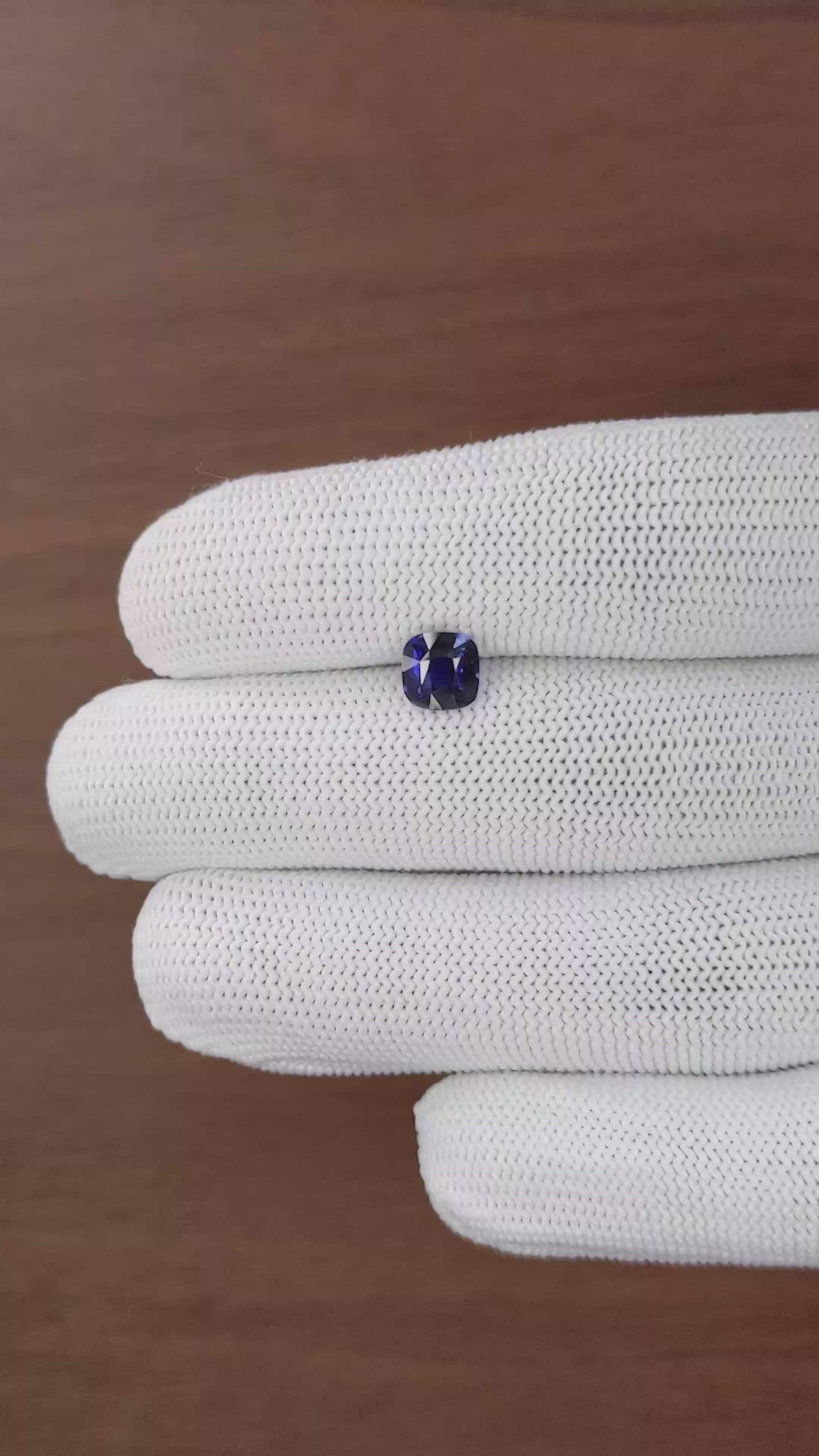1.40 Ct. Blue Sapphire from Tanzania Size Video