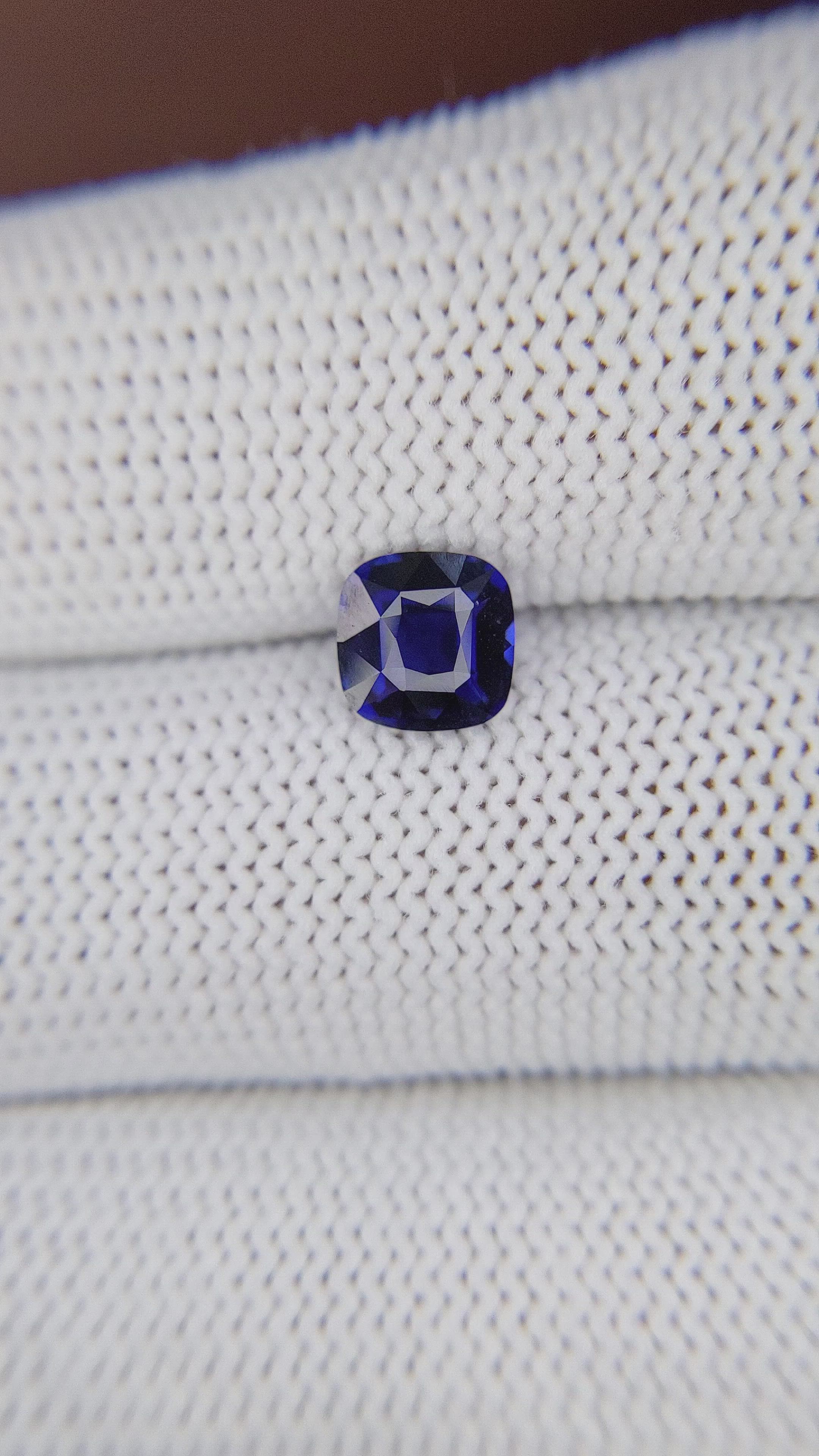 1.40 Ct. Blue Sapphire from Tanzania Size Video