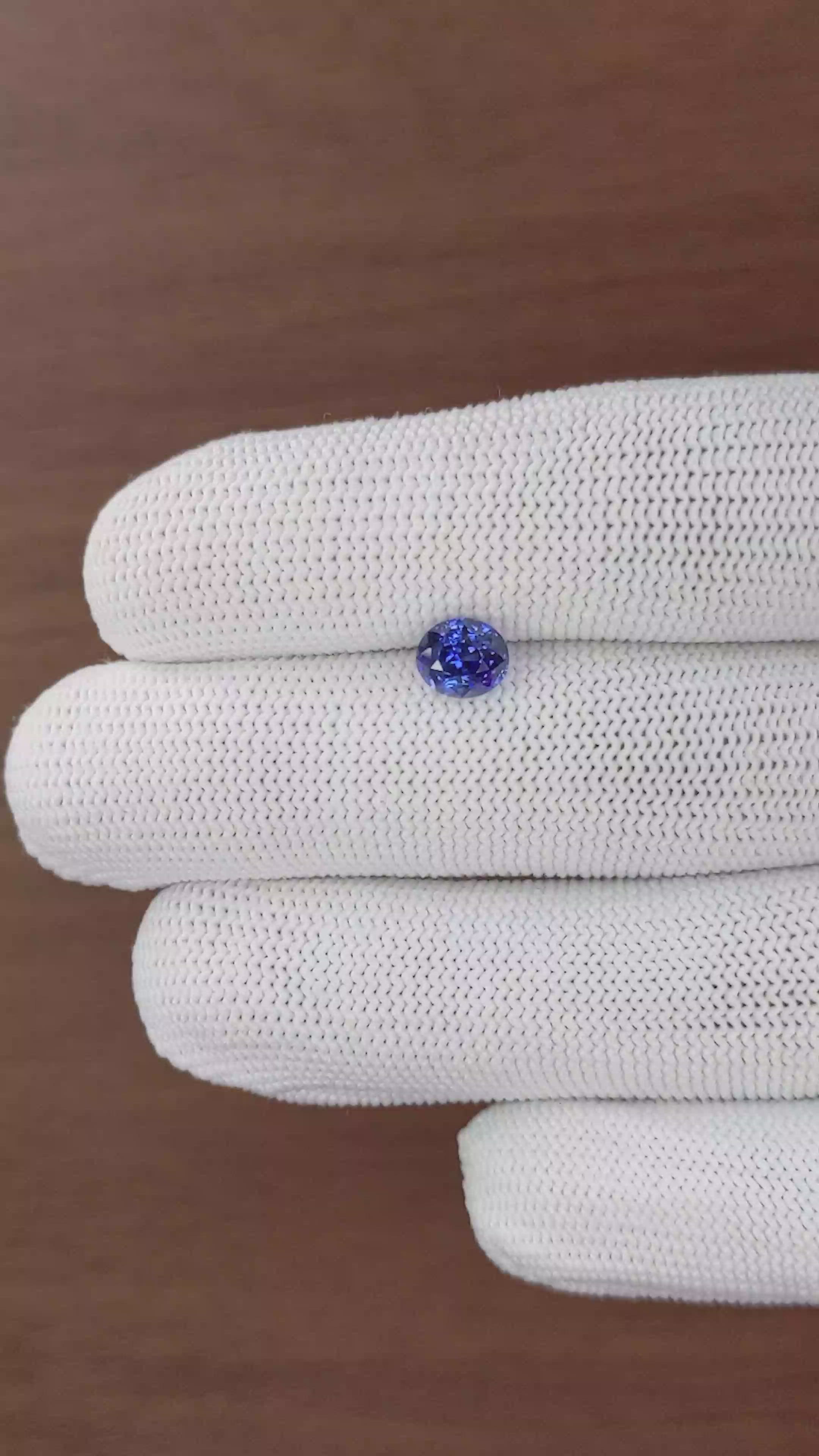 1.66 Ct. Blue Sapphire from Tanzania Size Video