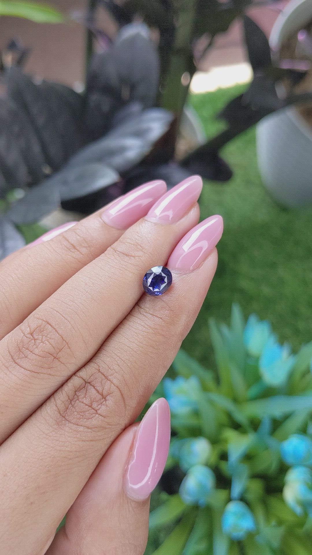 1.66 Ct. Blue Sapphire from Tanzania Size Video
