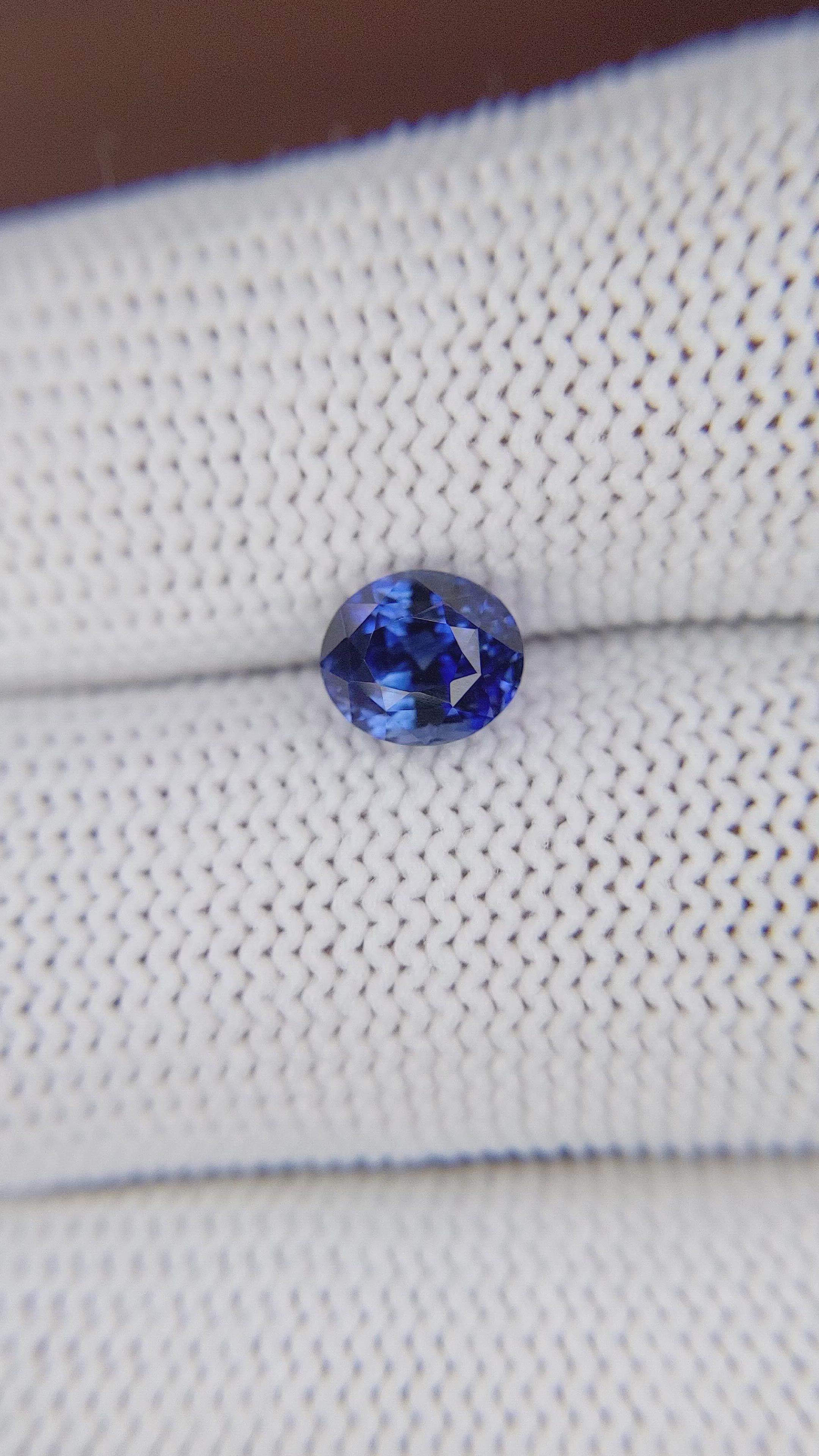 1.66 Ct. Blue Sapphire from Tanzania Size Video