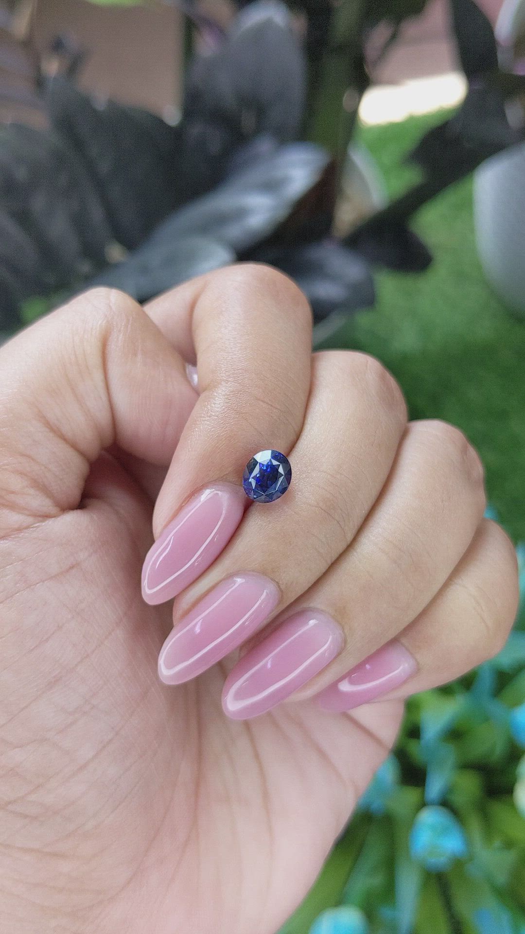 1.66 Ct. Blue Sapphire from Tanzania Size Video