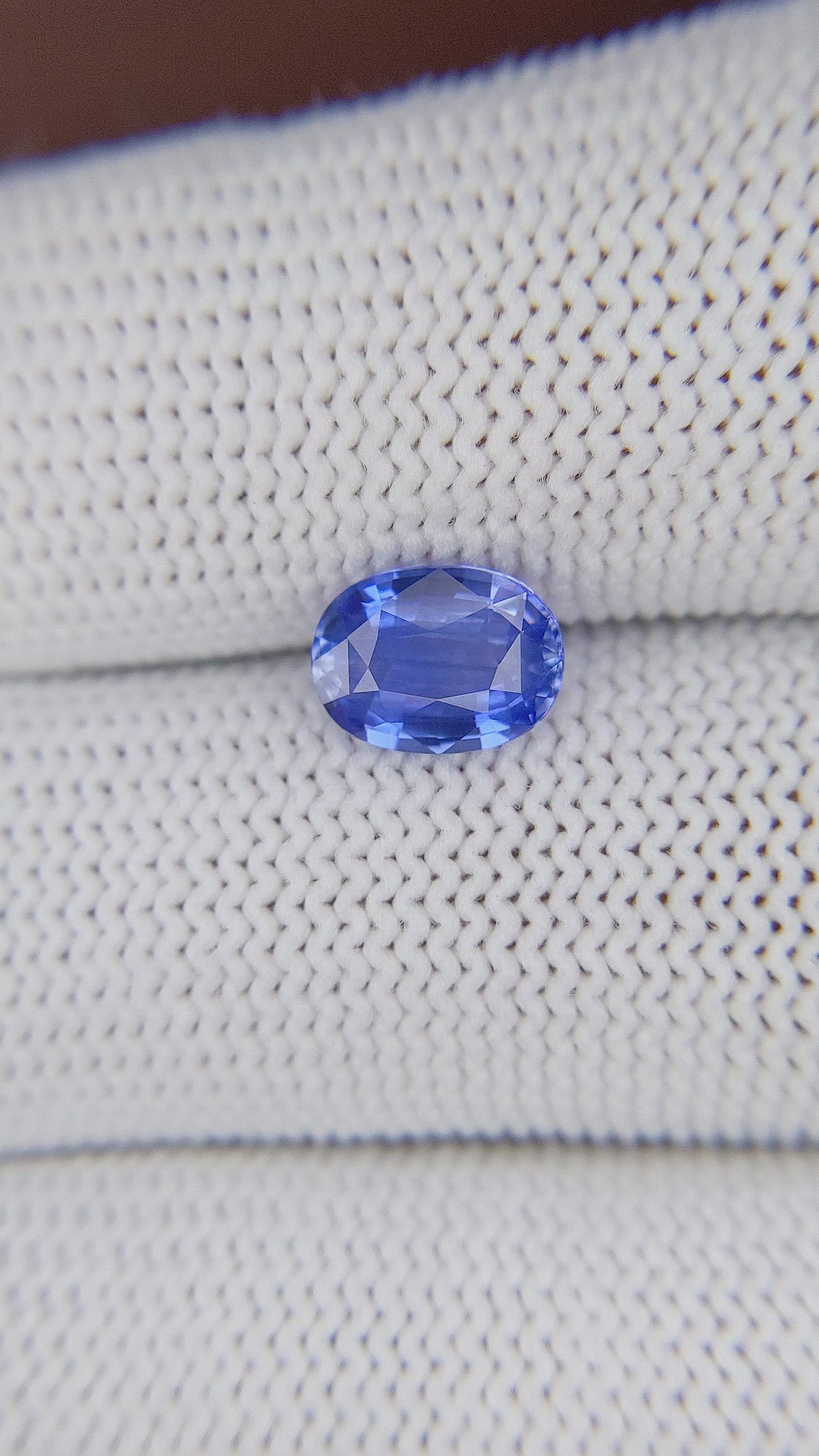 1.71 Ct. Blue Sapphire from Tanzania Size Video