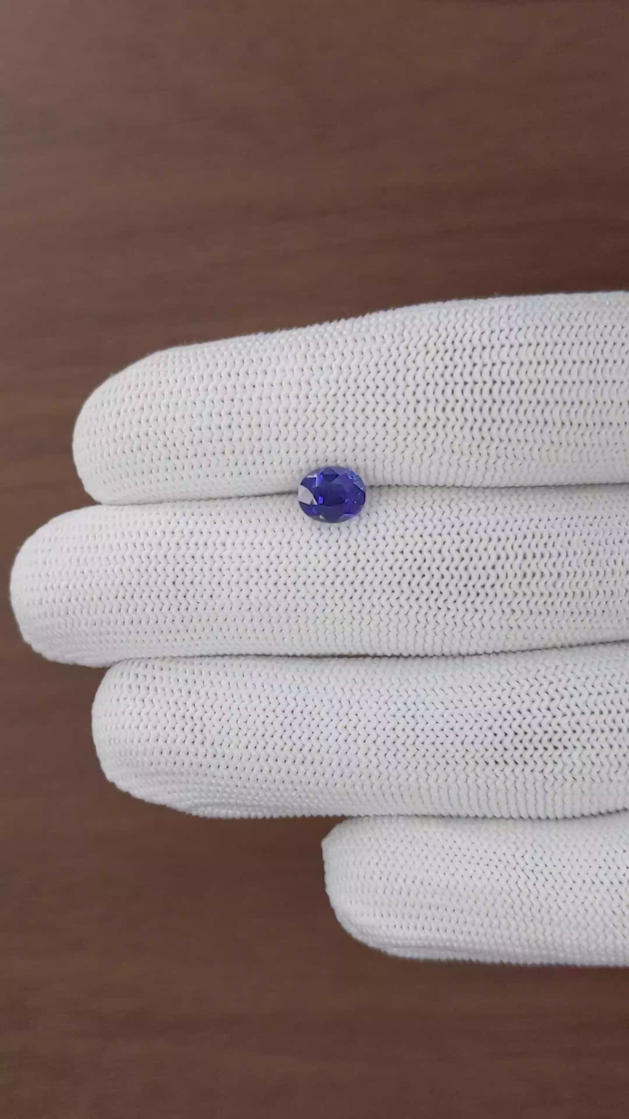 1.85 Ct. Blue Sapphire from Tanzania Size Video