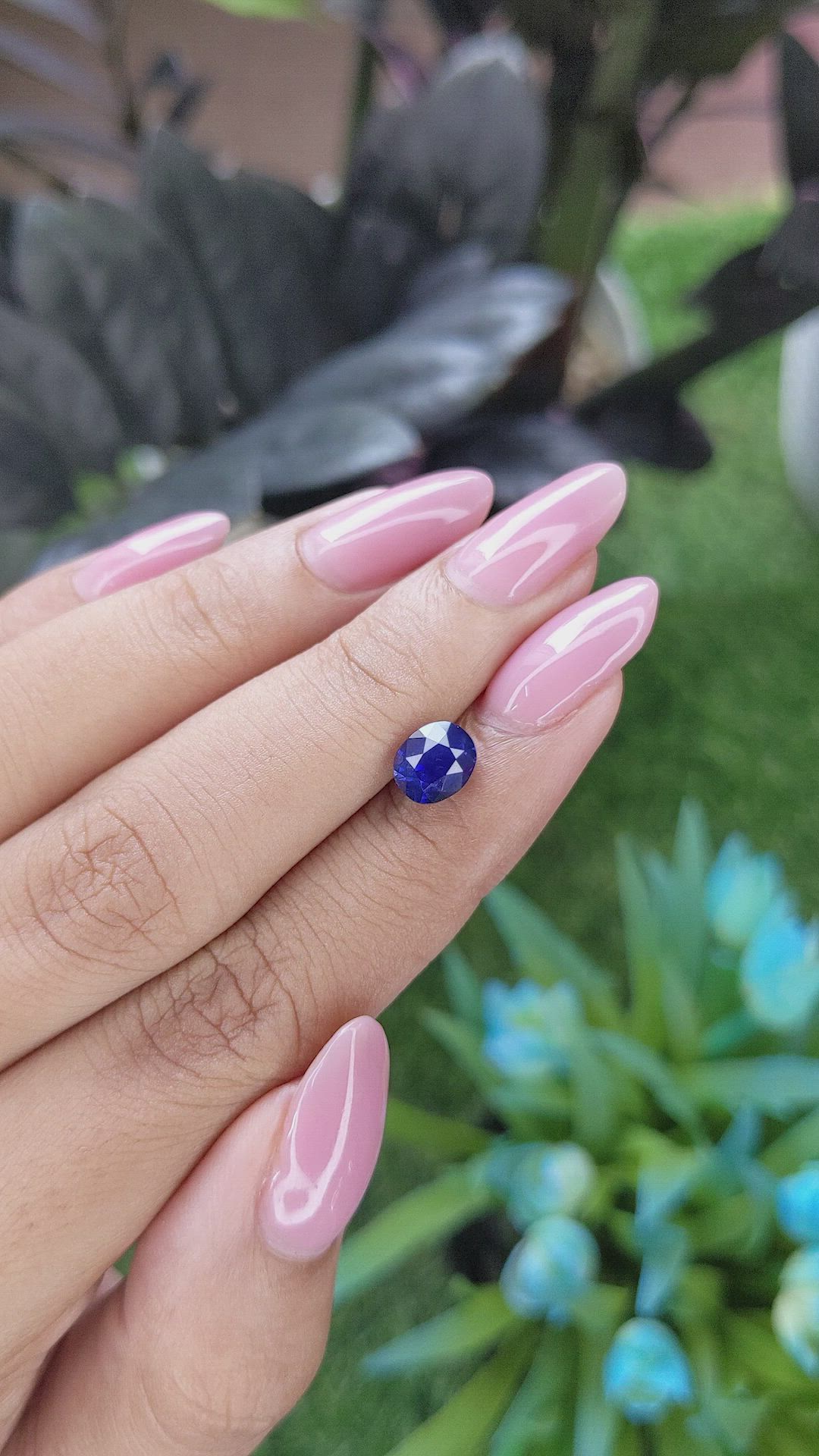 1.85 Ct. Blue Sapphire from Tanzania Size Video