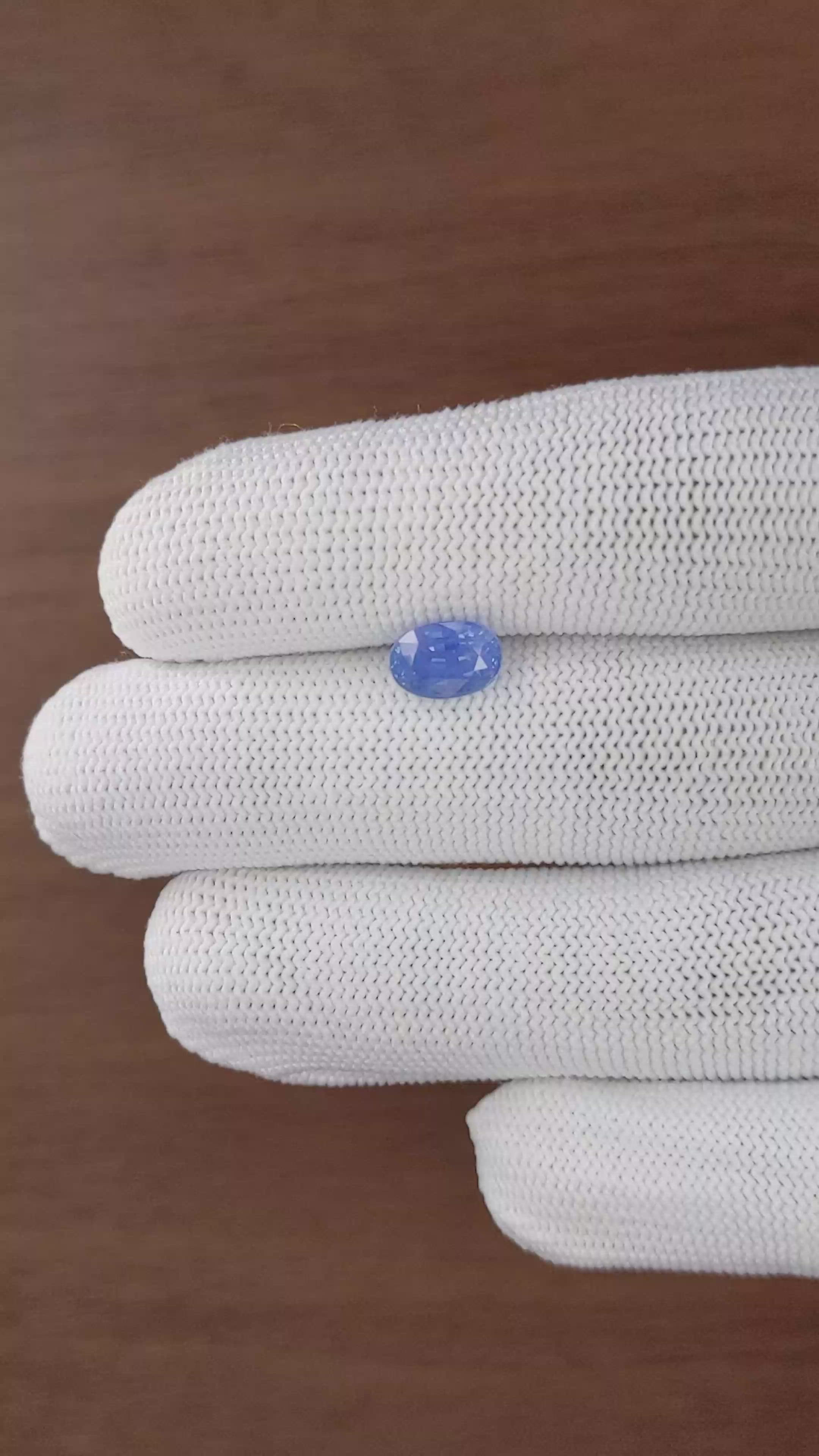 2.57 Ct. Blue Sapphire from Tanzania Size Video