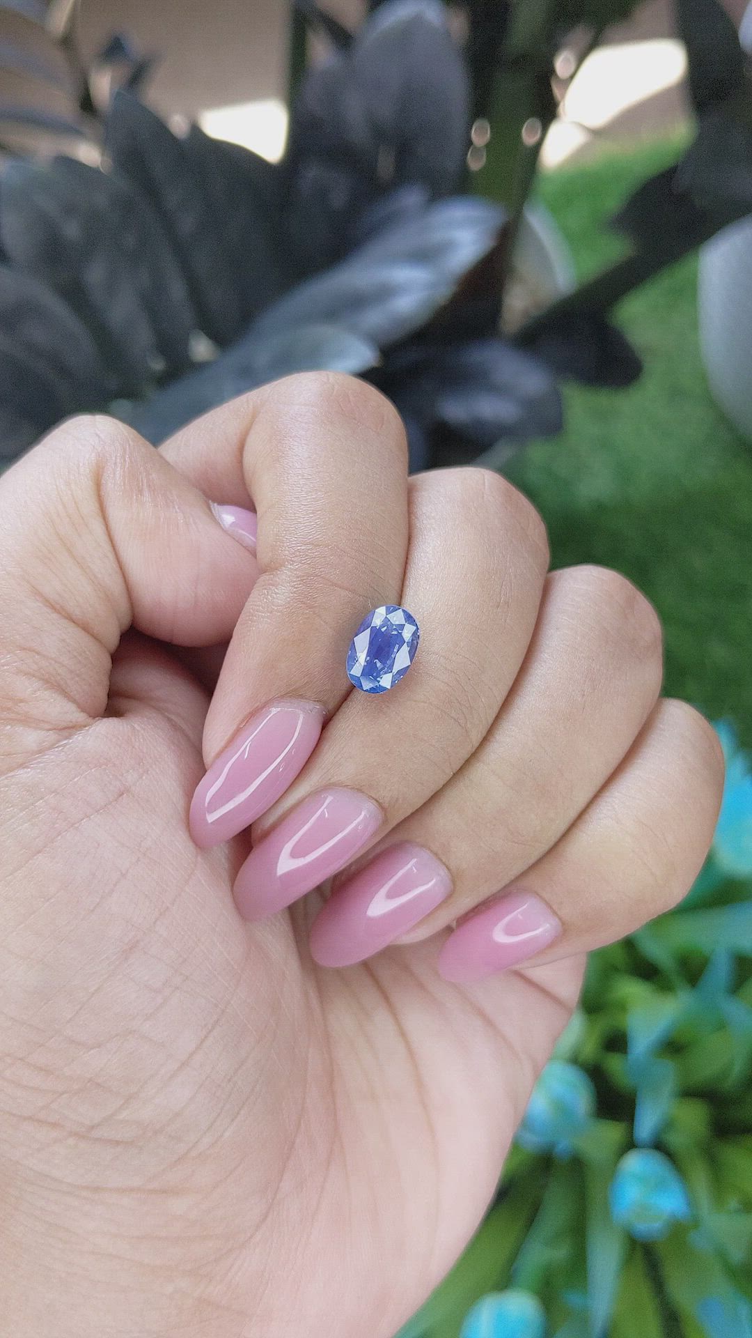 2.57 Ct. Blue Sapphire from Tanzania Size Video