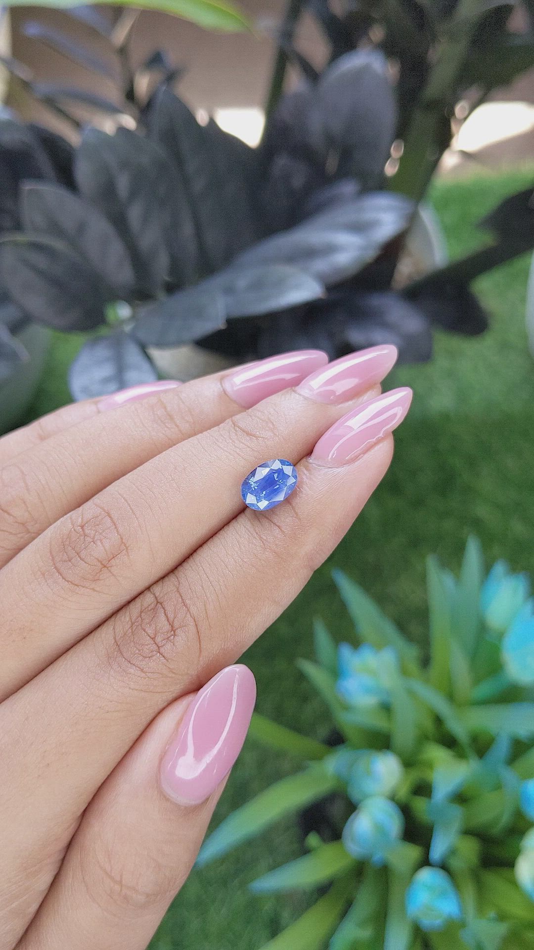 2.57 Ct. Blue Sapphire from Tanzania Size Video