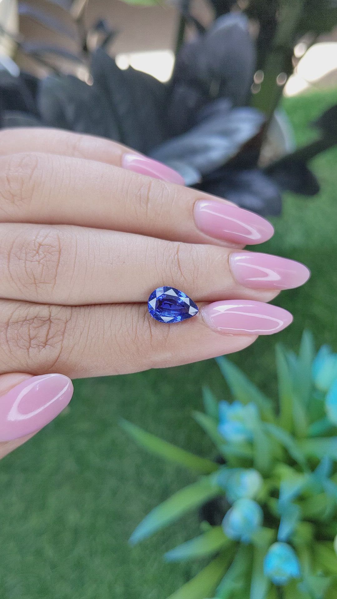 2.70 Ct. Blue Sapphire from Tanzania Size Video