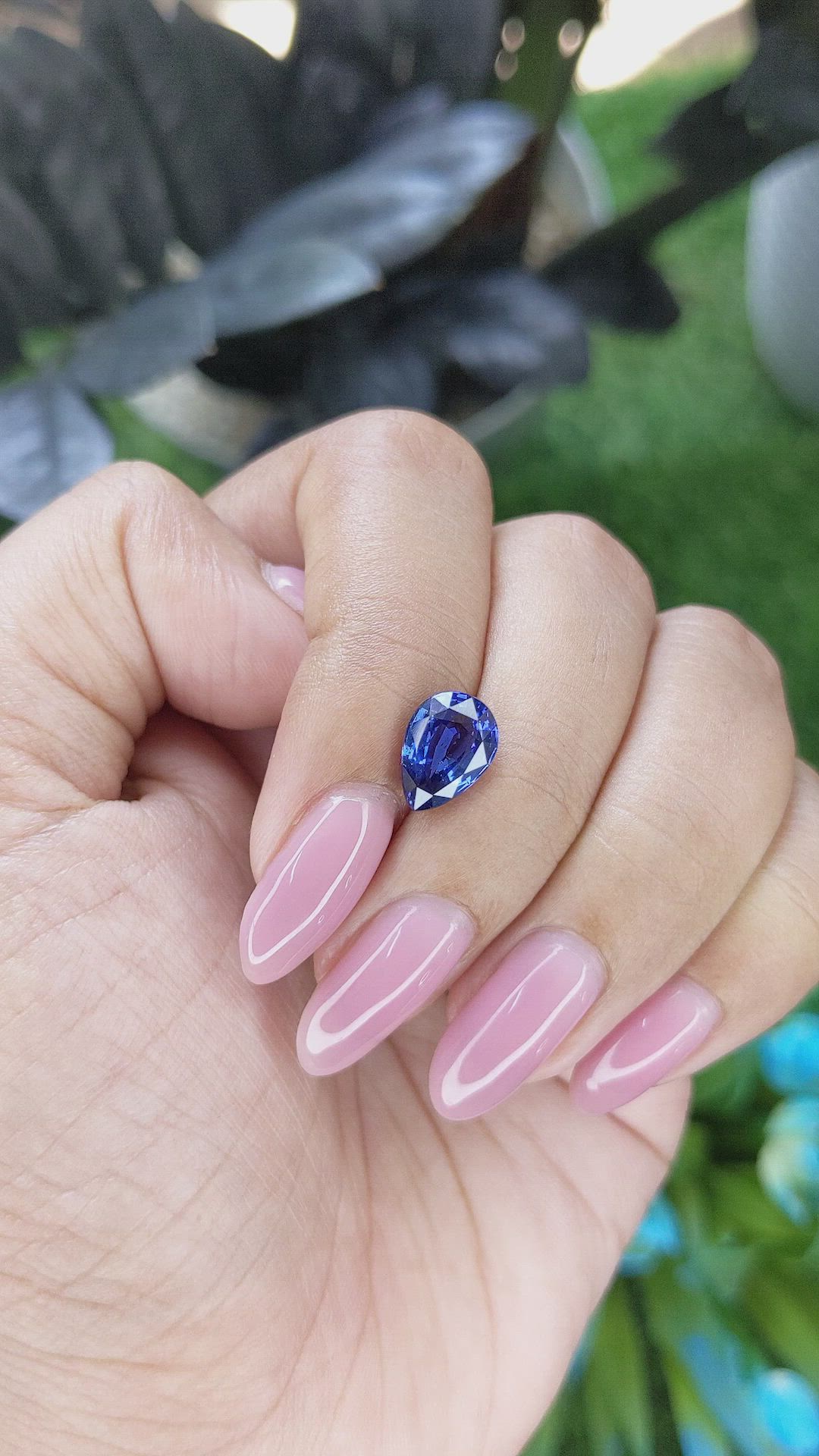 2.70 Ct. Blue Sapphire from Tanzania Size Video