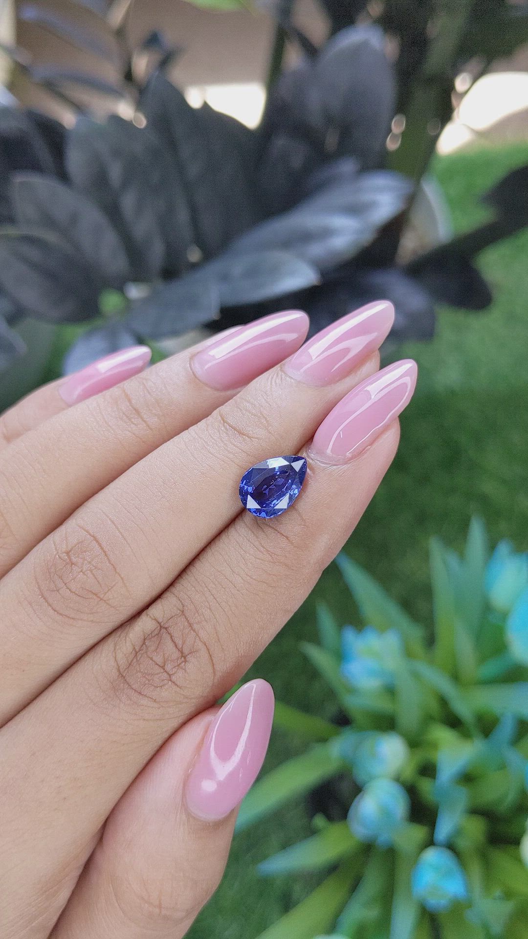 2.70 Ct. Blue Sapphire from Tanzania Size Video