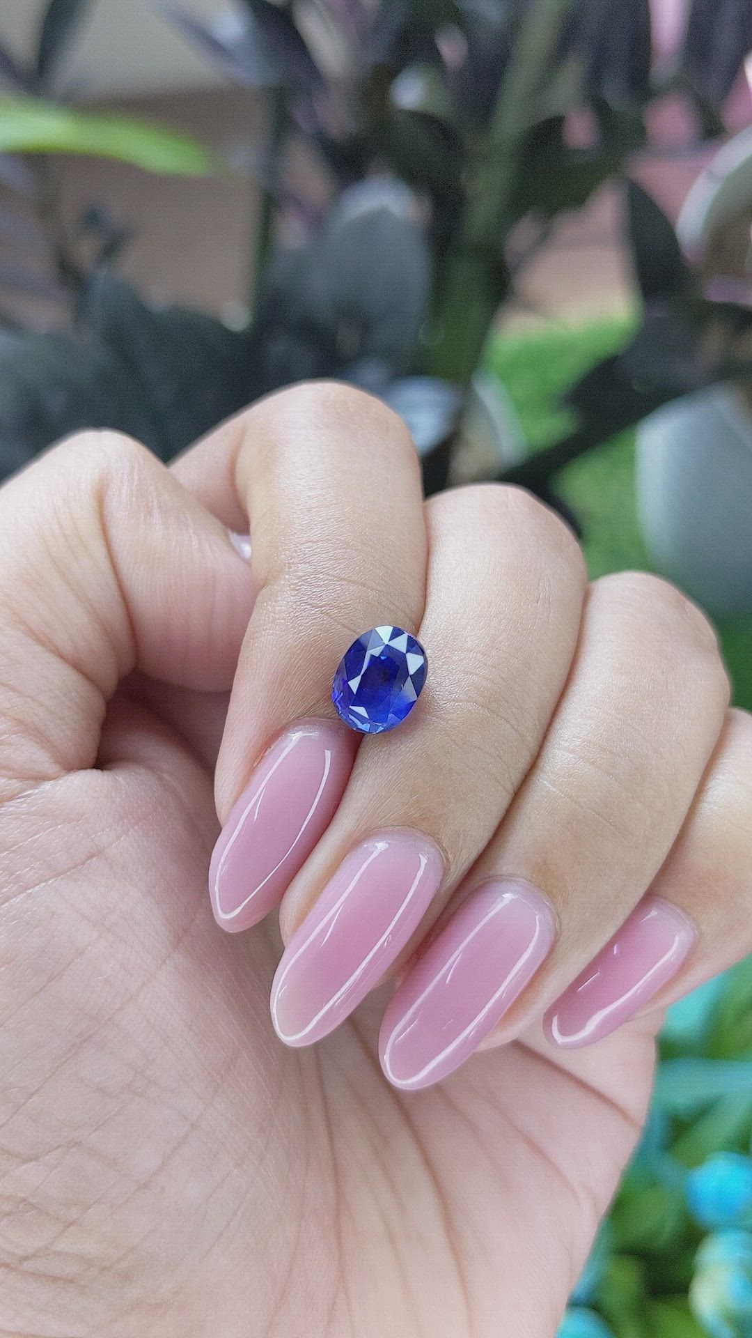 3.06 Ct. Blue Sapphire from Tanzania Size Video