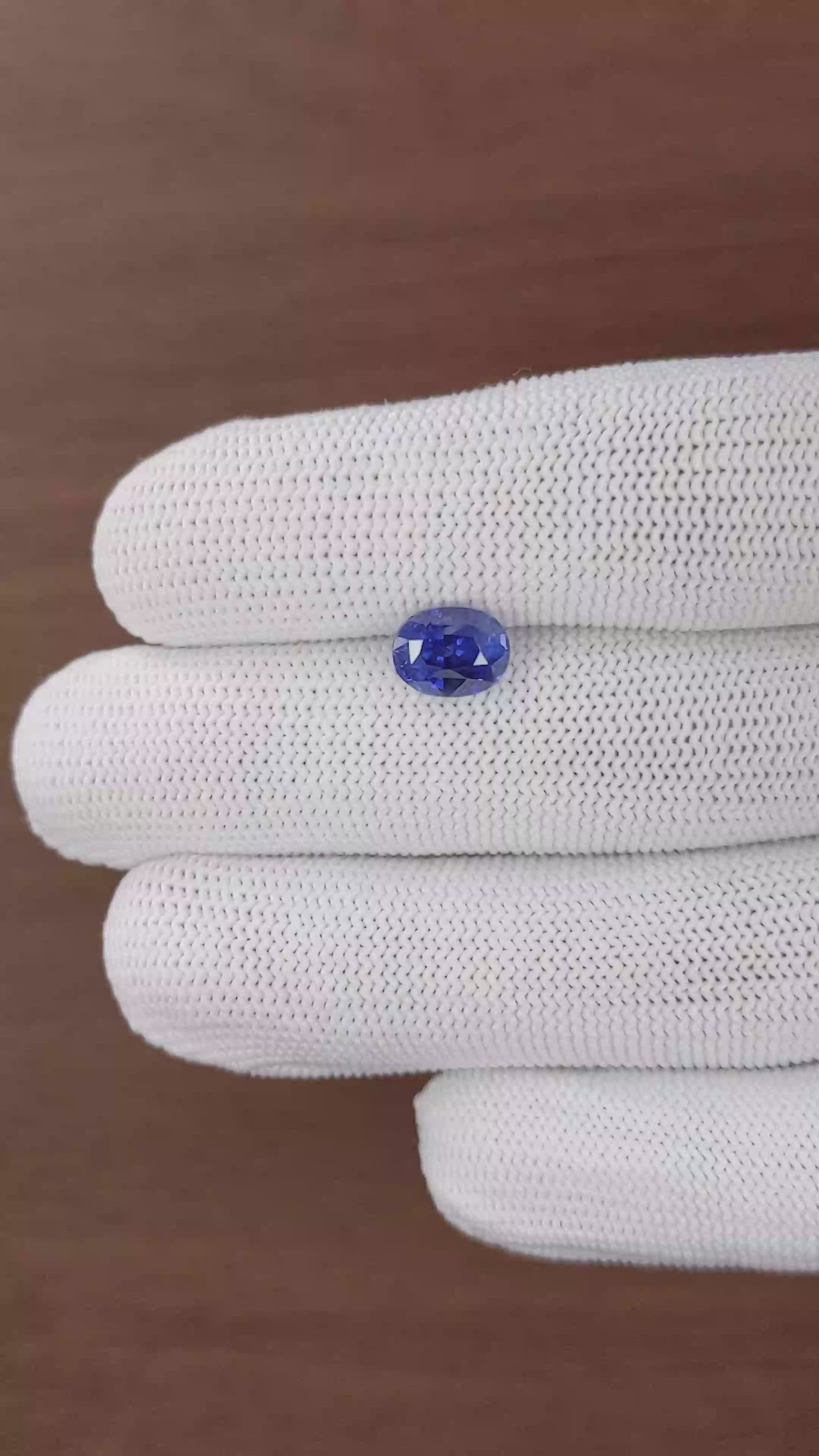3.06 Ct. Blue Sapphire from Tanzania Size Video