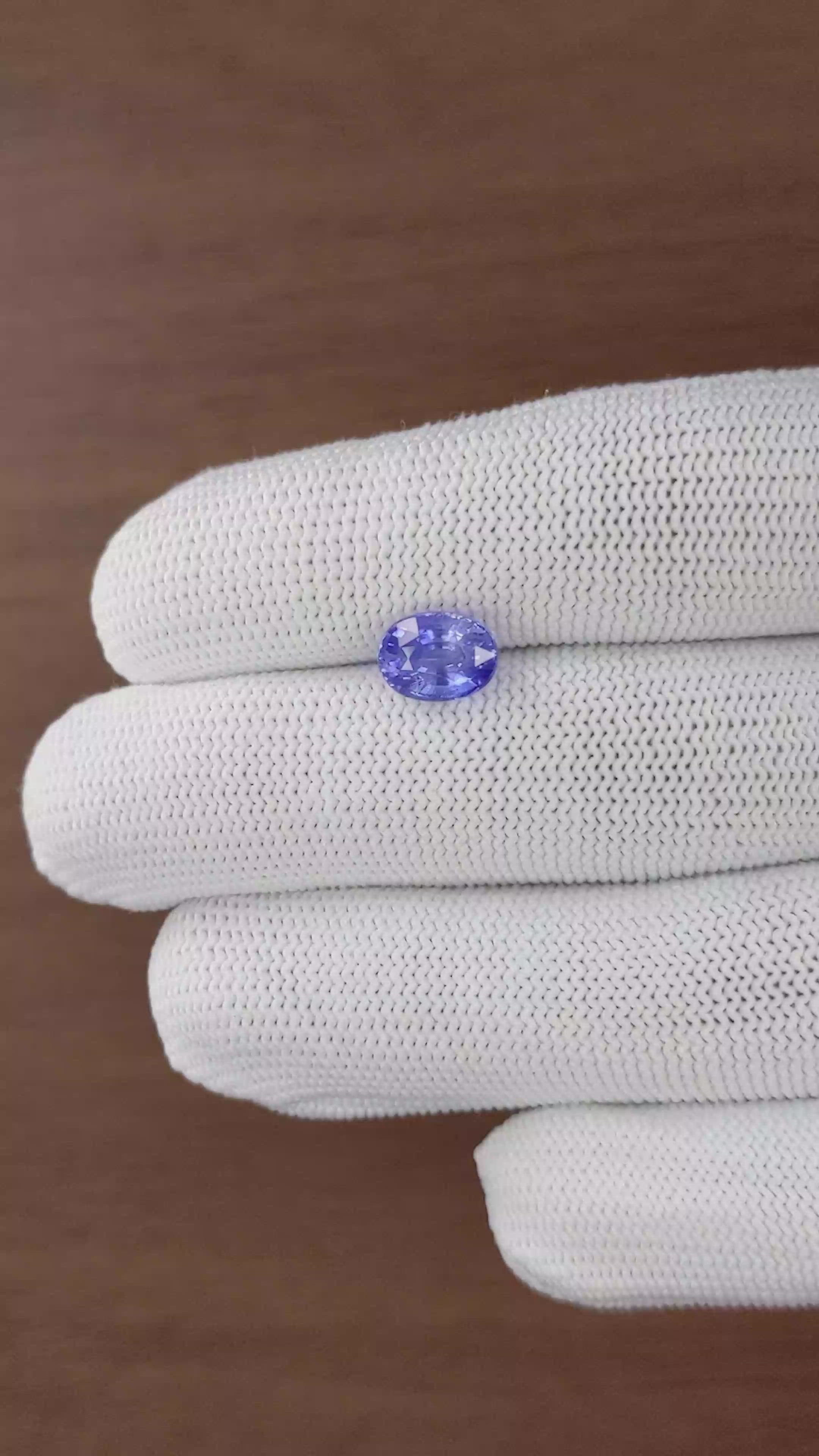 3.31 Ct. Blue Sapphire from Tanzania Size Video