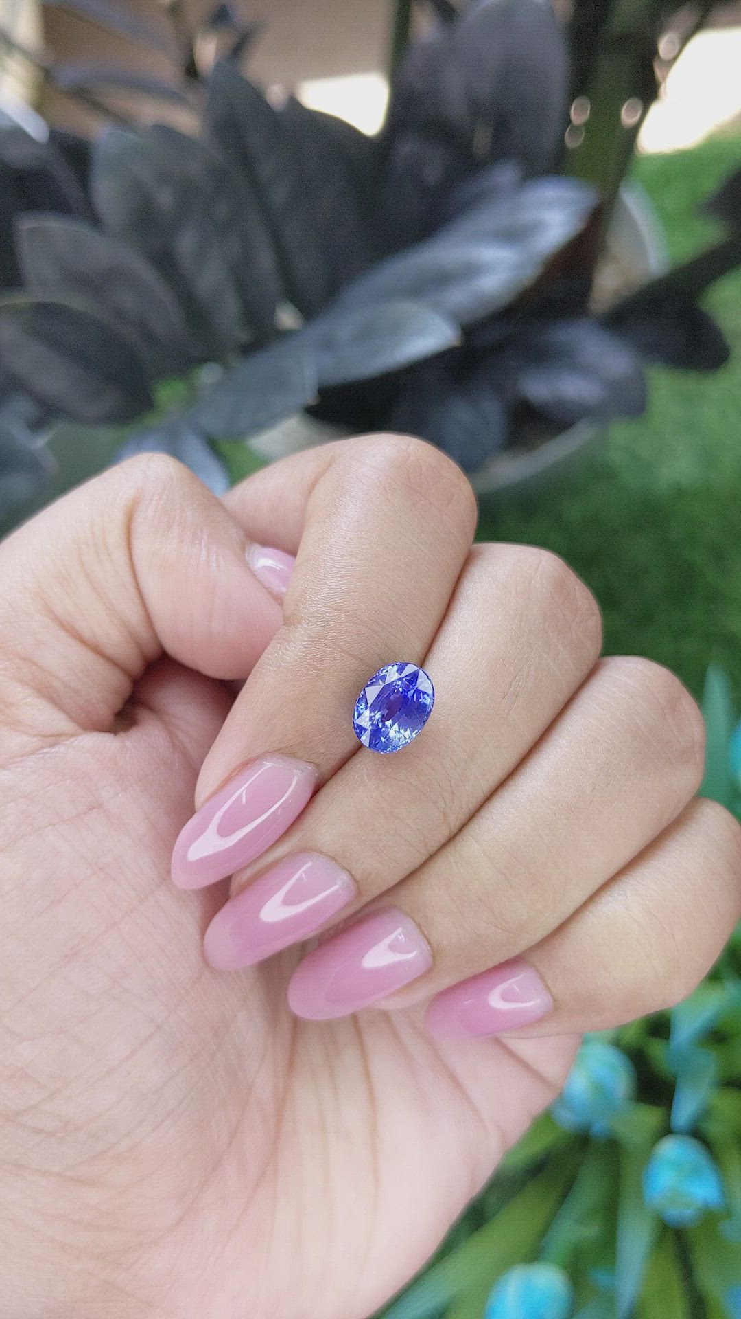 3.31 Ct. Blue Sapphire from Tanzania Size Video