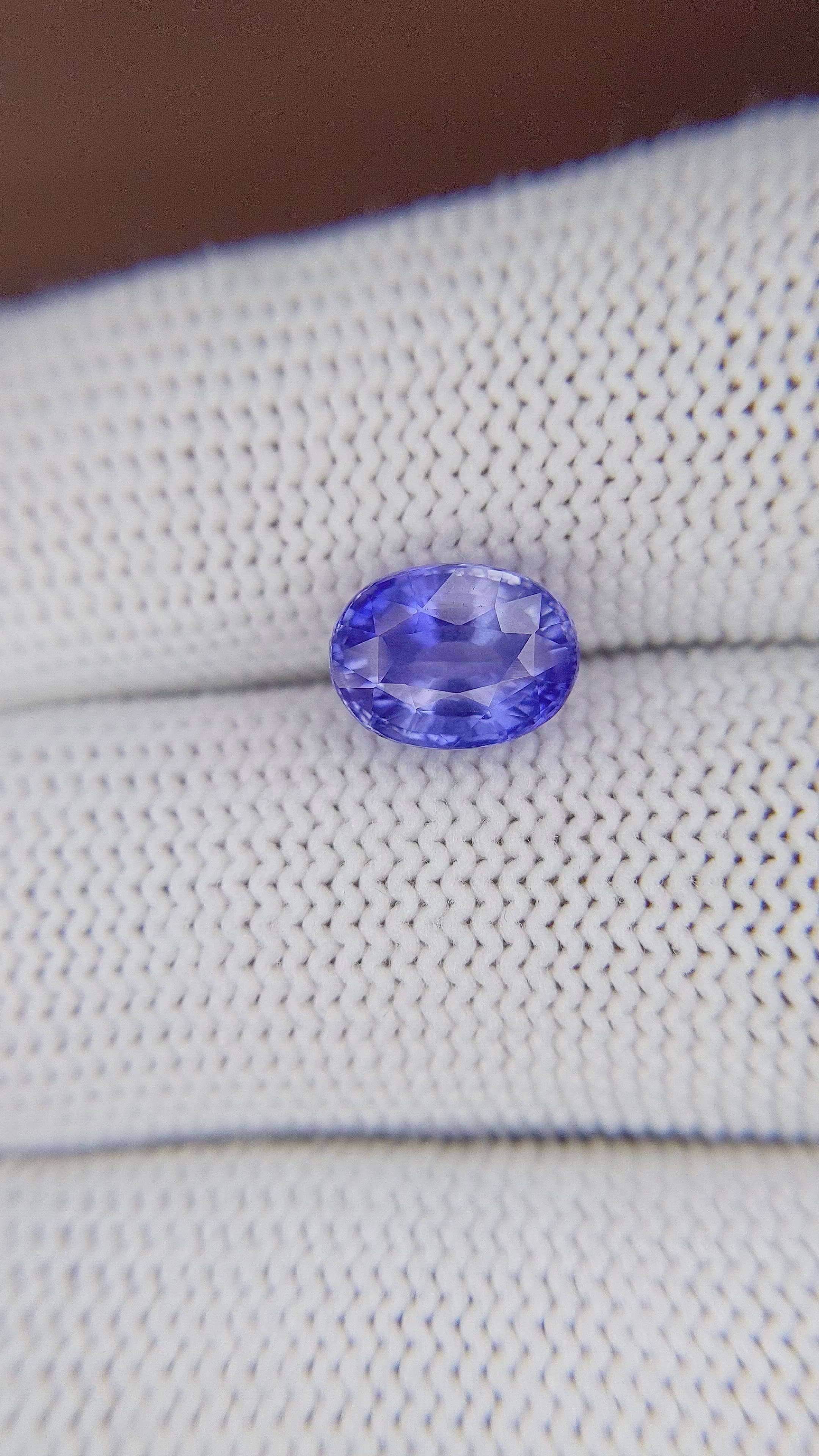 3.31 Ct. Blue Sapphire from Tanzania Size Video