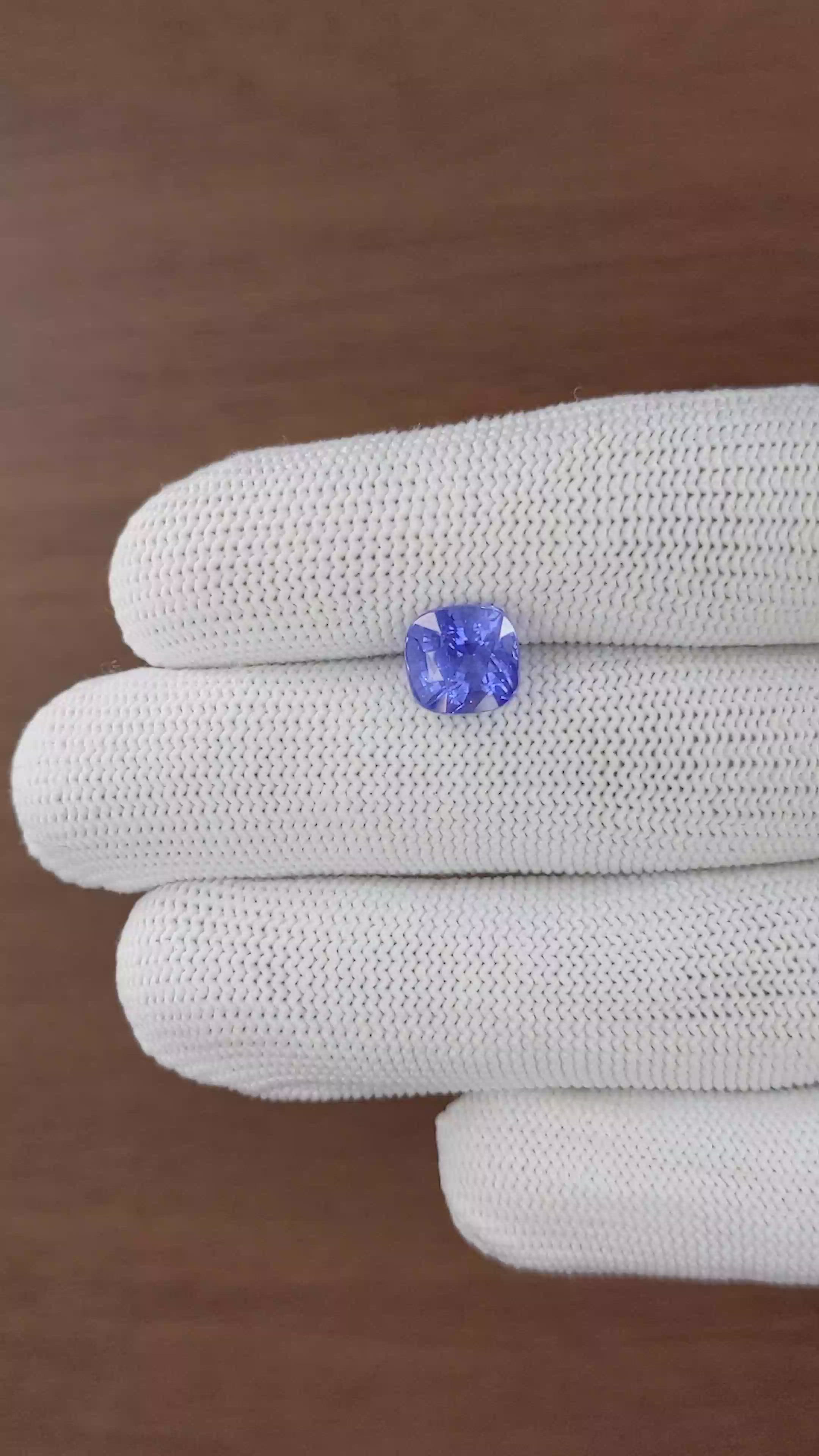4.59 Ct. Blue Sapphire from Tanzania Size Video