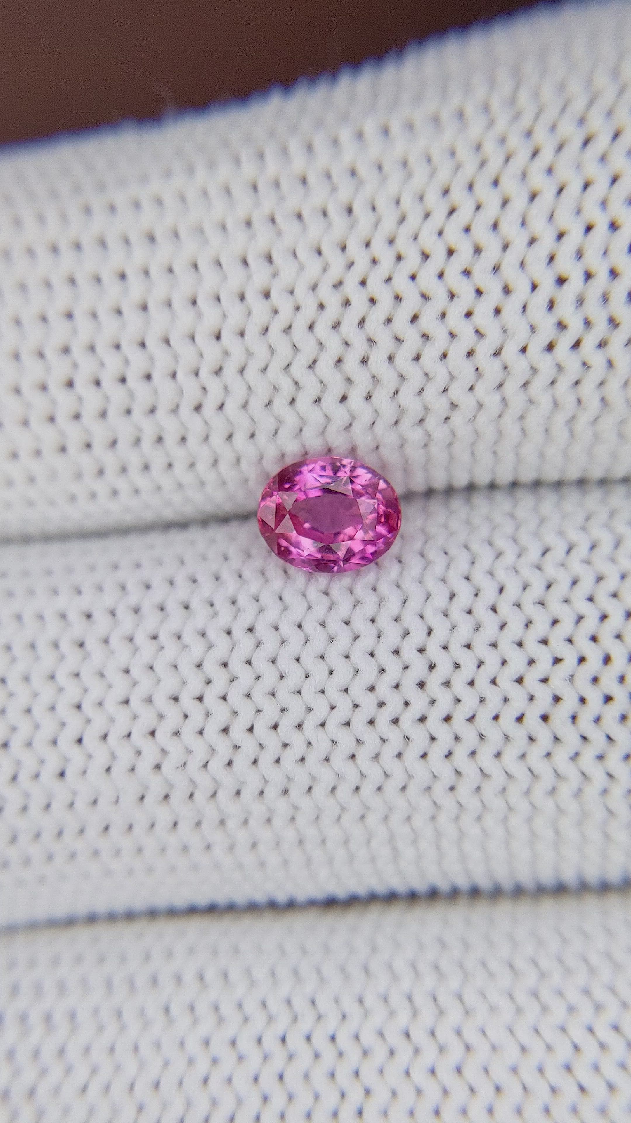 0.86 Ct. Pink Sapphire from Tanzania Size Video