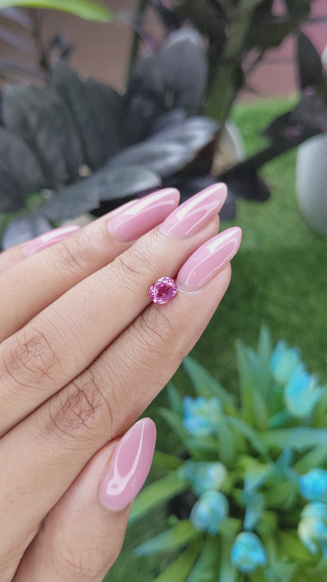 0.86 Ct. Pink Sapphire from Tanzania Size Video