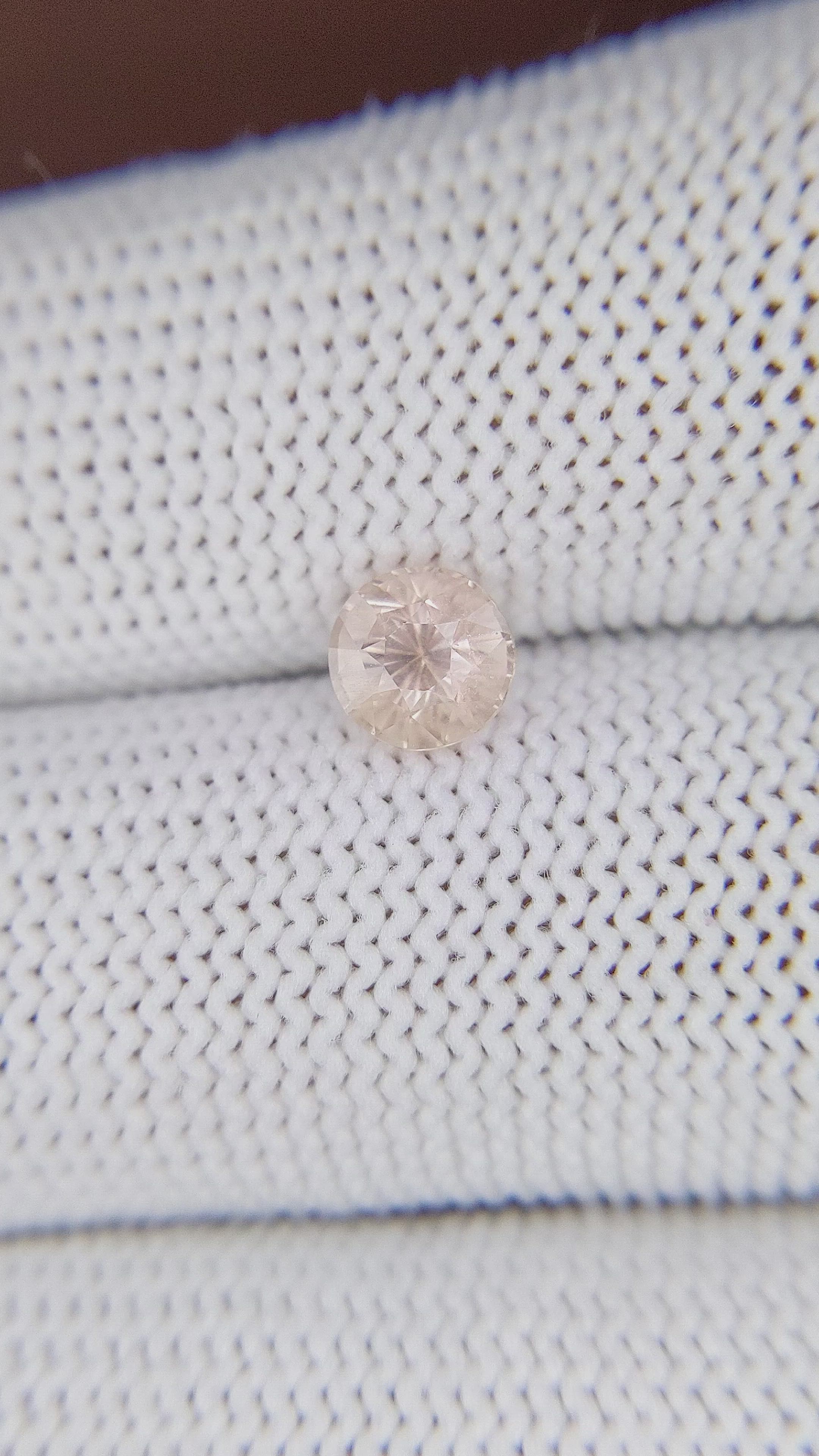 1.11 Ct. Peach Sapphire from Madagascar Size Video