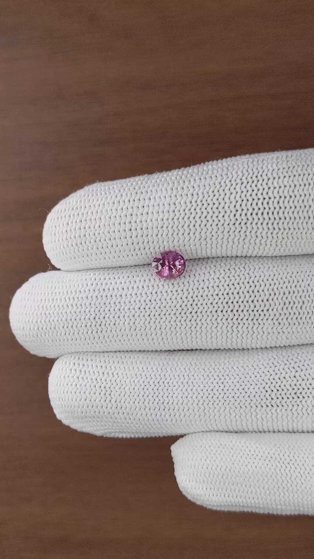 1.21 Ct. Purplish Pink Sapphire from Madagascar Size Video