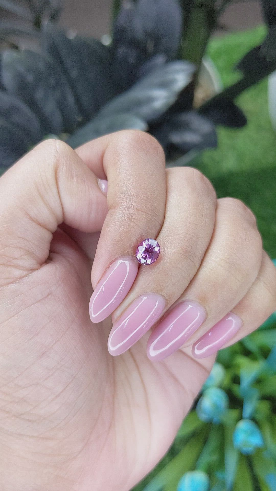 1.21 Ct. Purplish Pink Sapphire from Madagascar Size Video