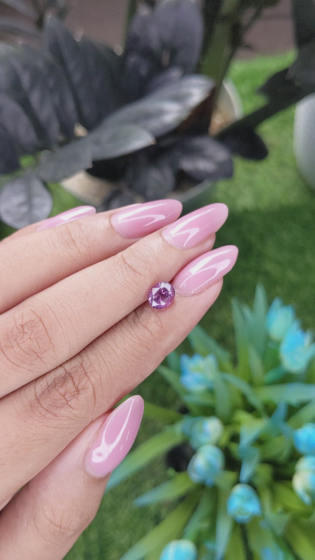 1.21 Ct. Purplish Pink Sapphire from Madagascar Size Video
