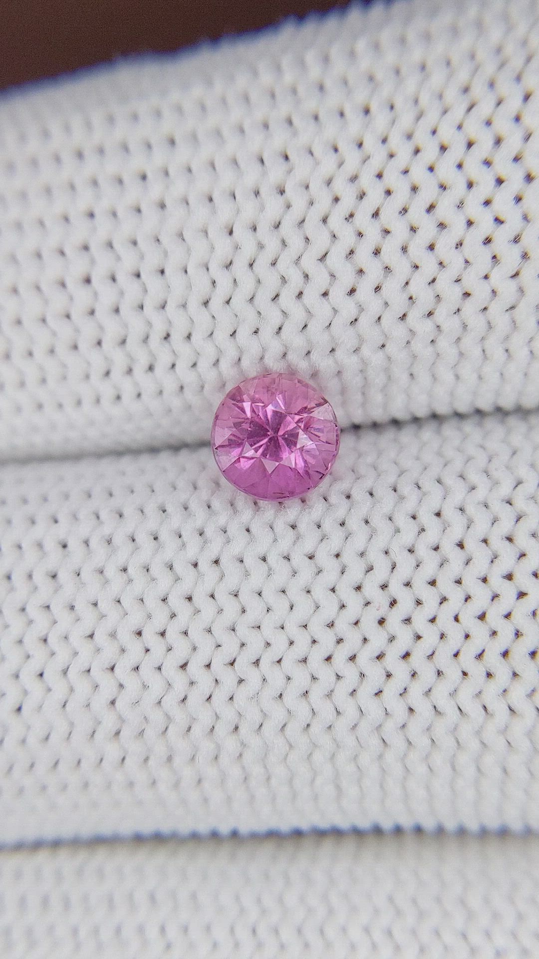 1.07 Ct. Purplish Pink Sapphire from Madagascar Size Video