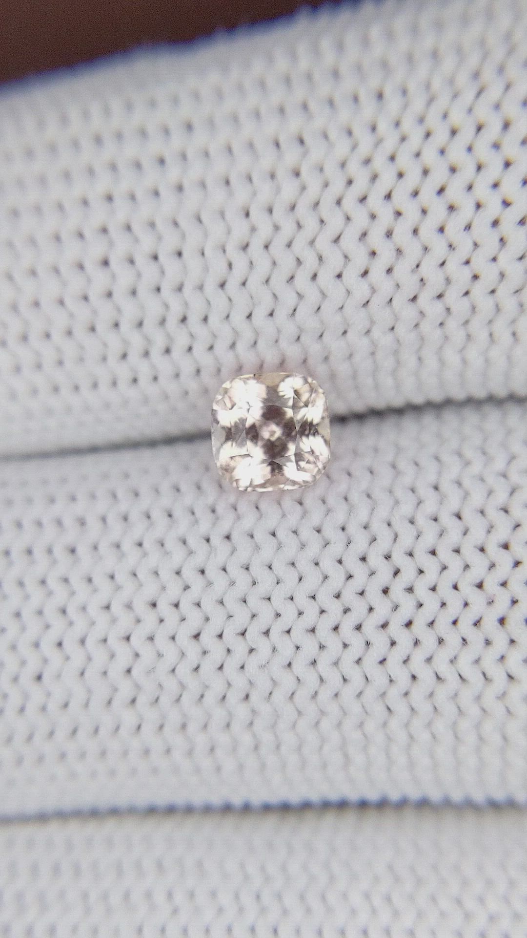 1.01 Ct. Peach Sapphire from Tanzania Size Video