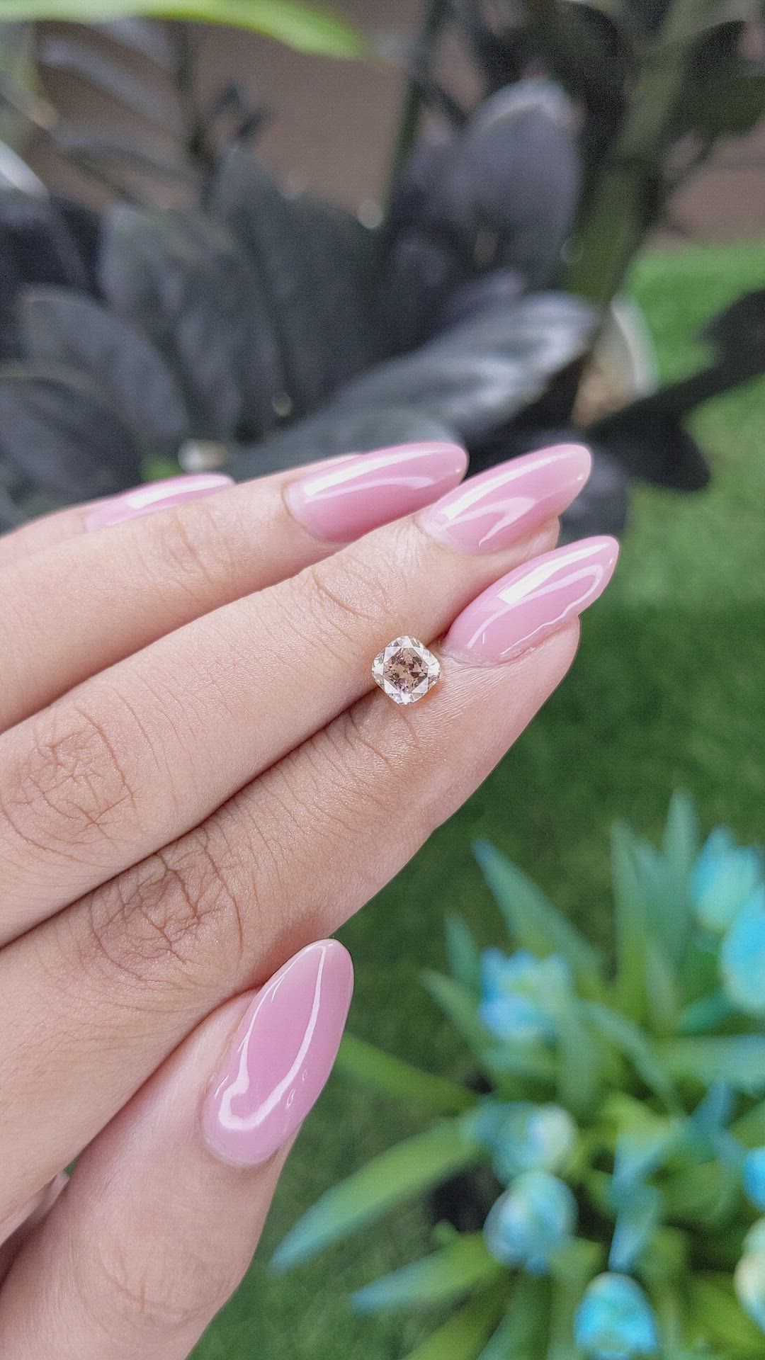 1.01 Ct. Peach Sapphire from Tanzania Size Video