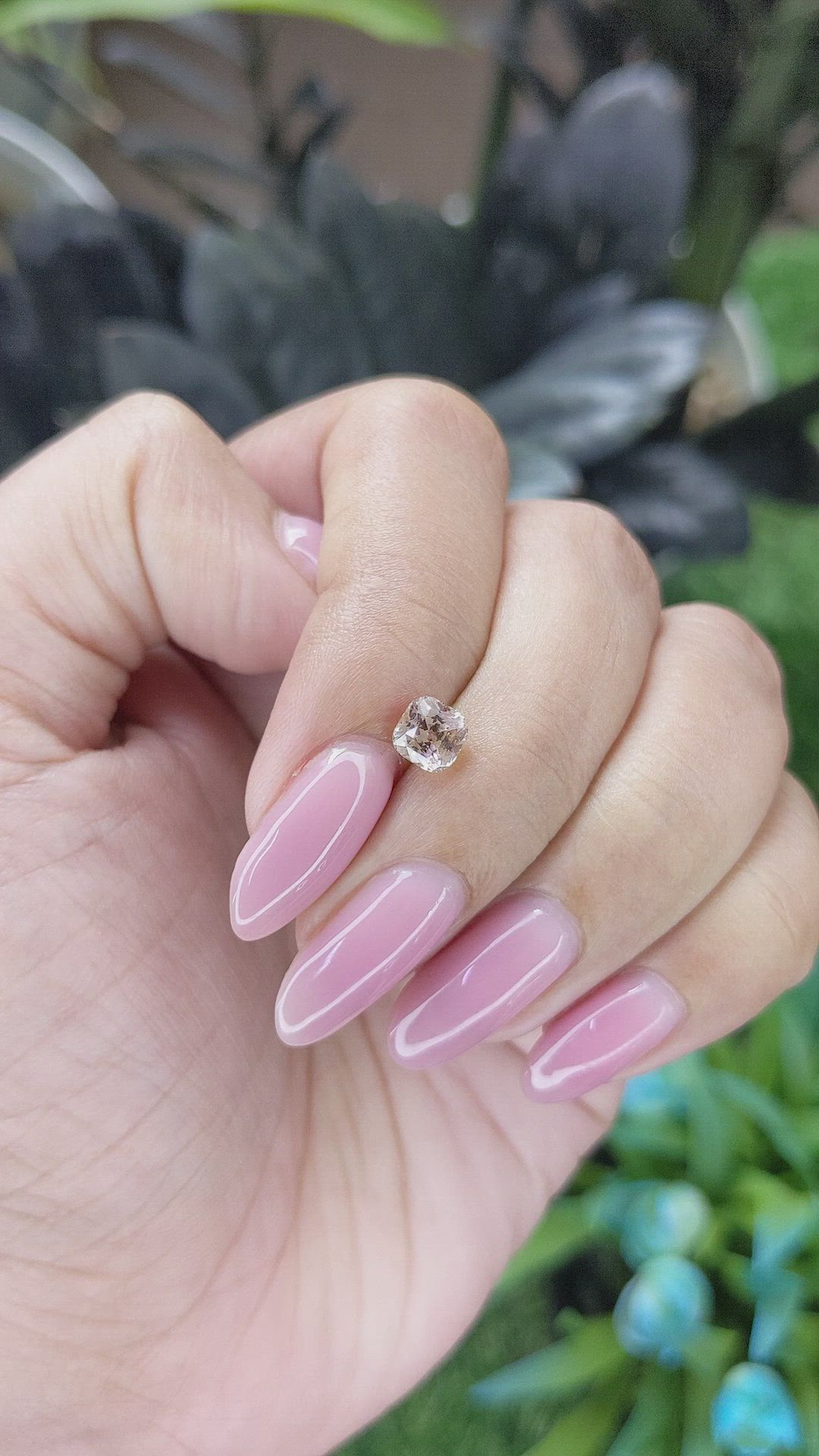 1.01 Ct. Peach Sapphire from Tanzania Size Video
