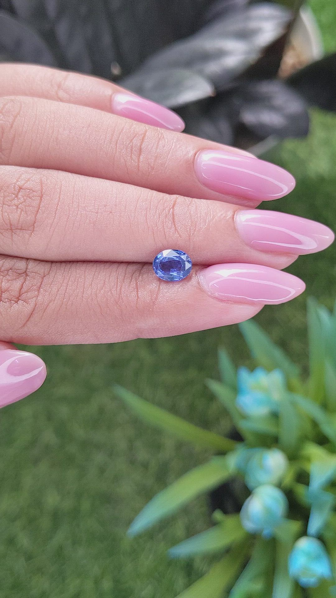 1.01 Ct. Blue Sapphire from Tanzania Size Video