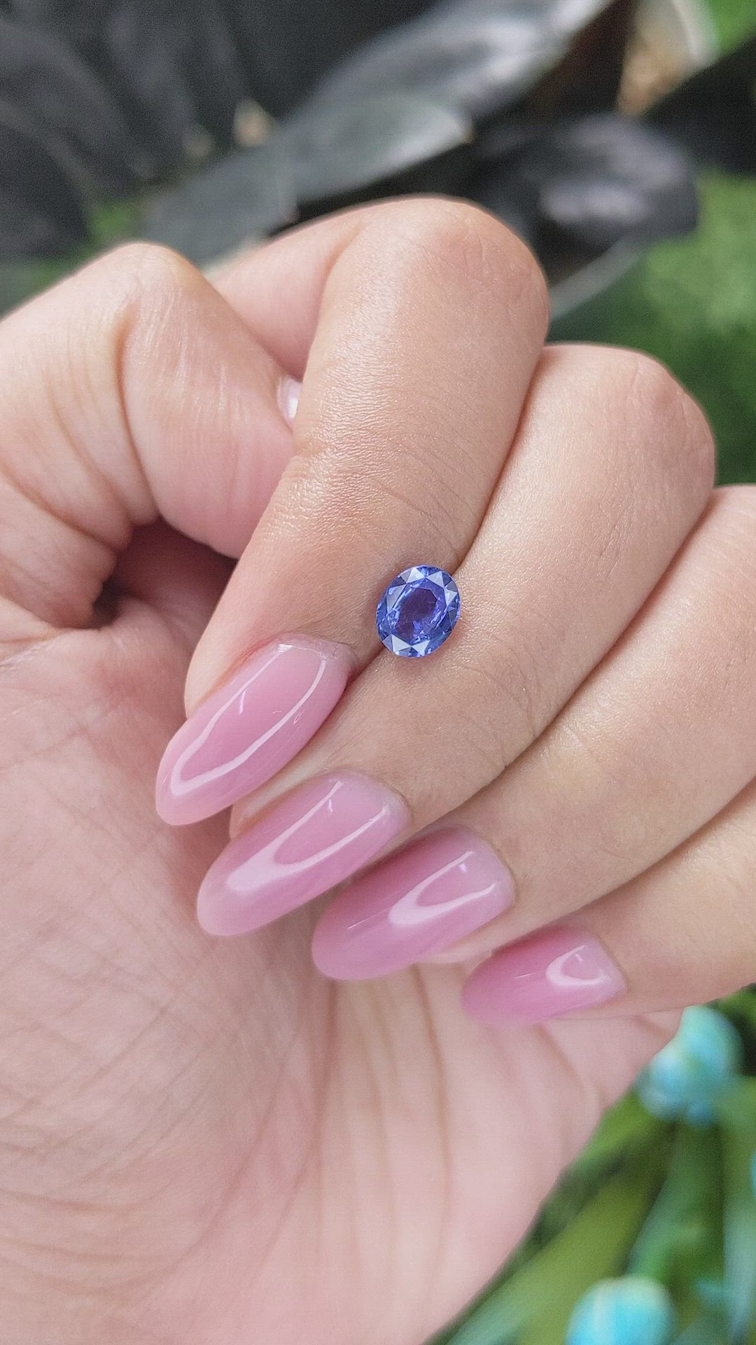 1.01 Ct. Blue Sapphire from Tanzania Size Video