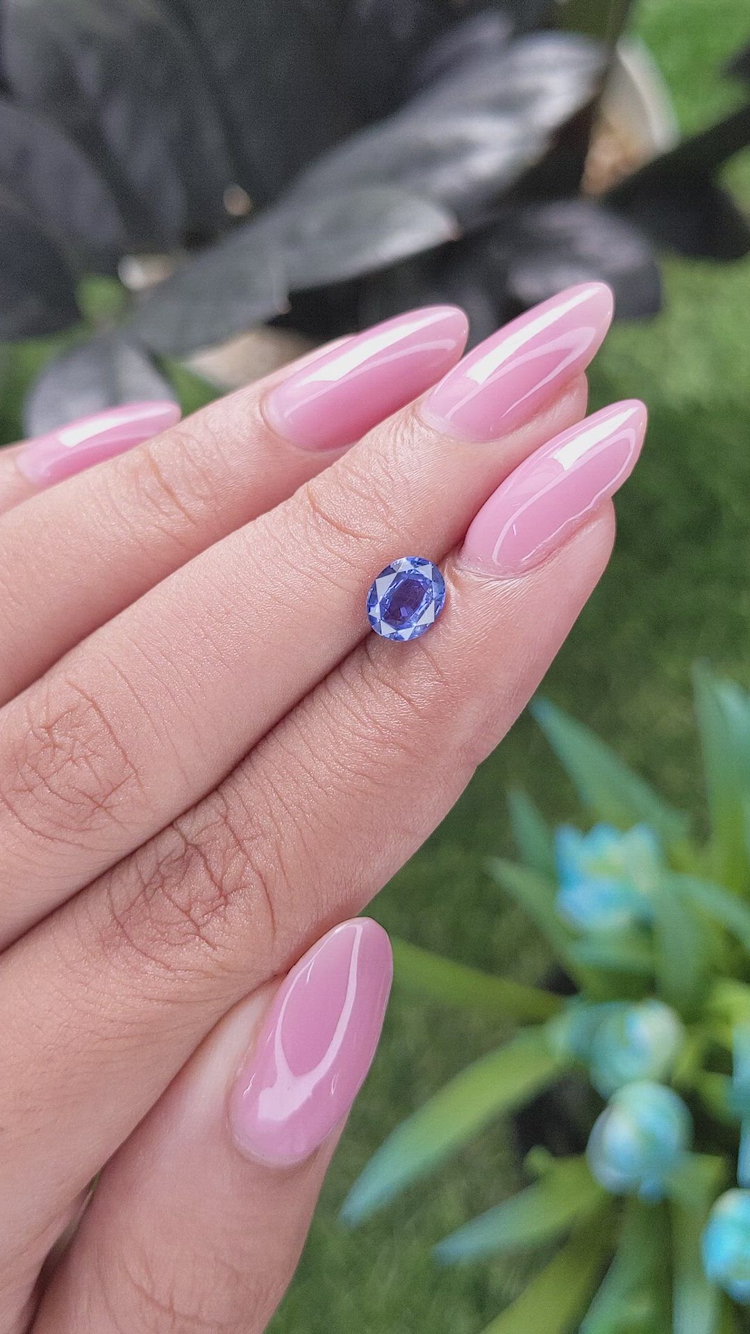 1.01 Ct. Blue Sapphire from Tanzania Size Video
