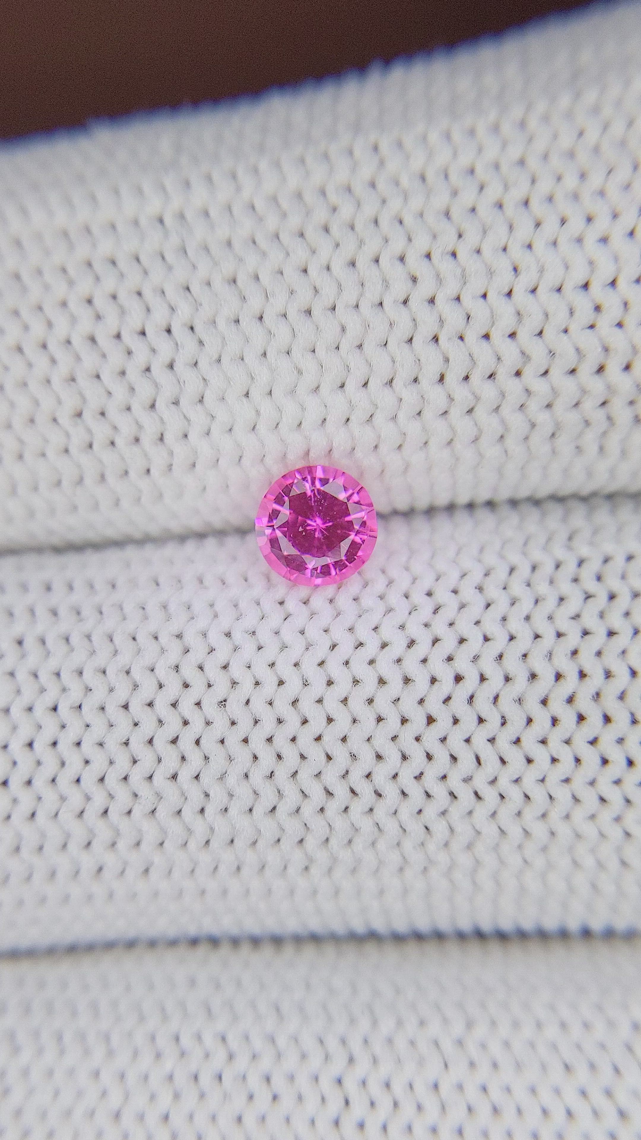 0.58 Ct. Pink Sapphire from Tanzania Size Video