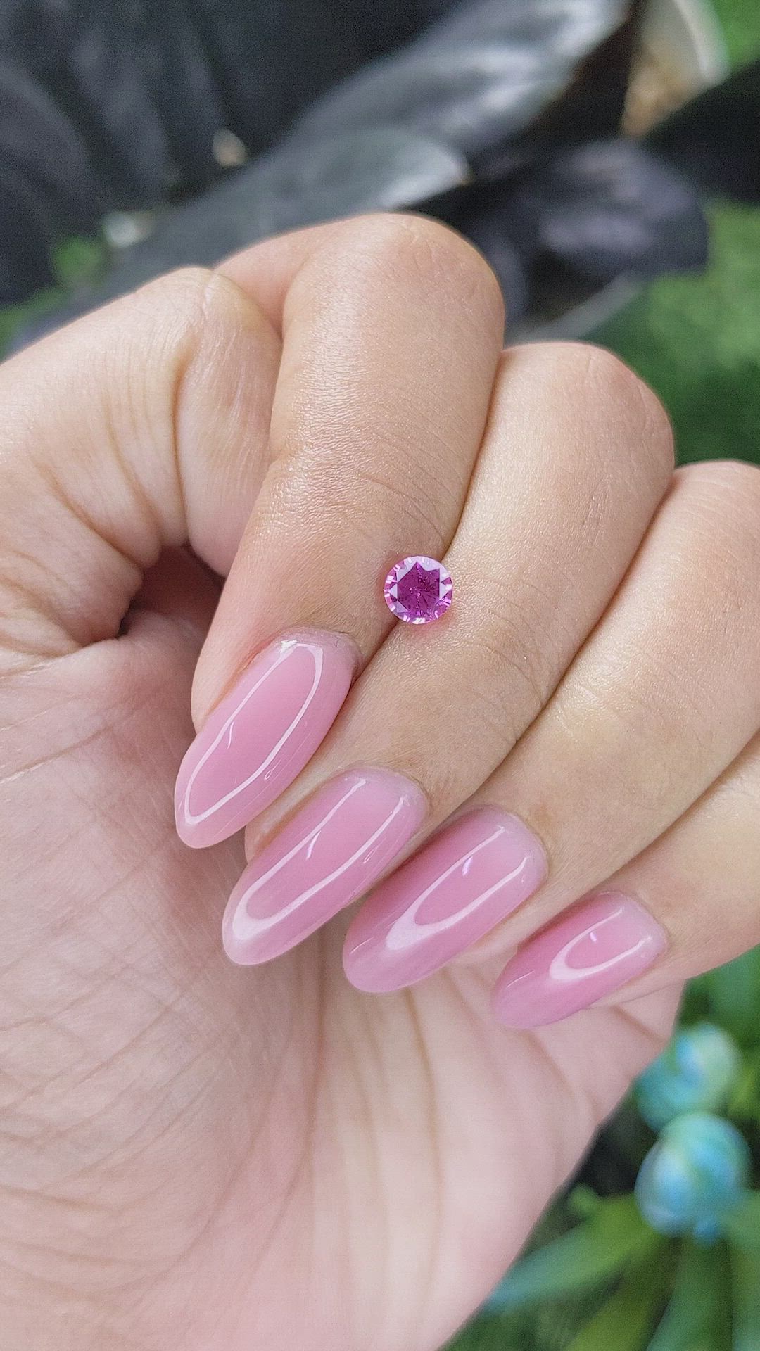 0.58 Ct. Pink Sapphire from Tanzania Size Video