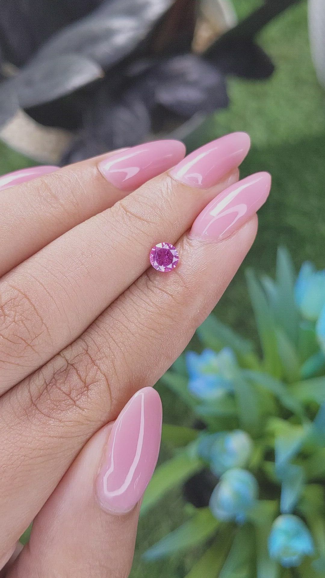 0.58 Ct. Pink Sapphire from Tanzania Size Video