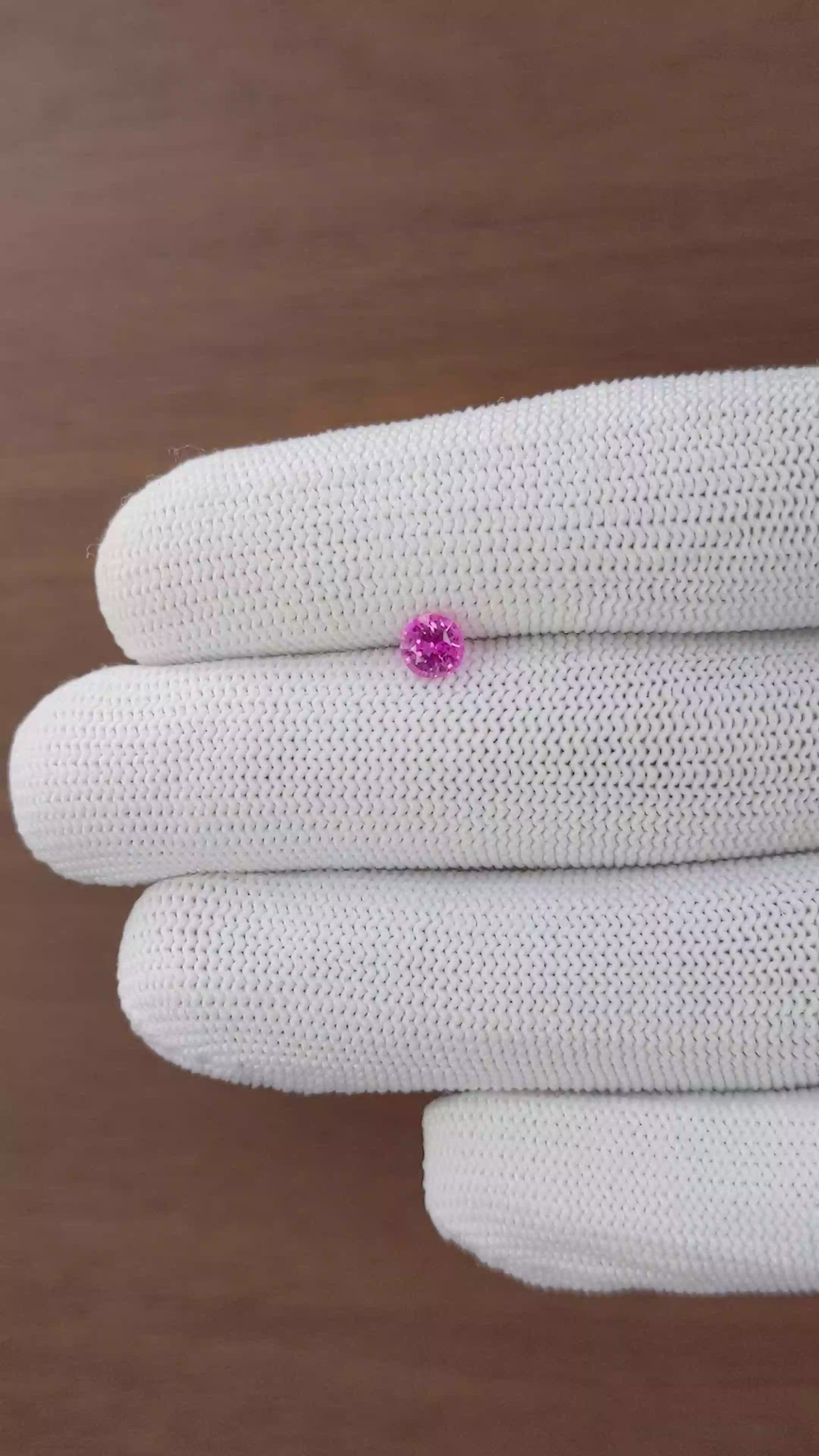0.58 Ct. Pink Sapphire from Tanzania Size Video