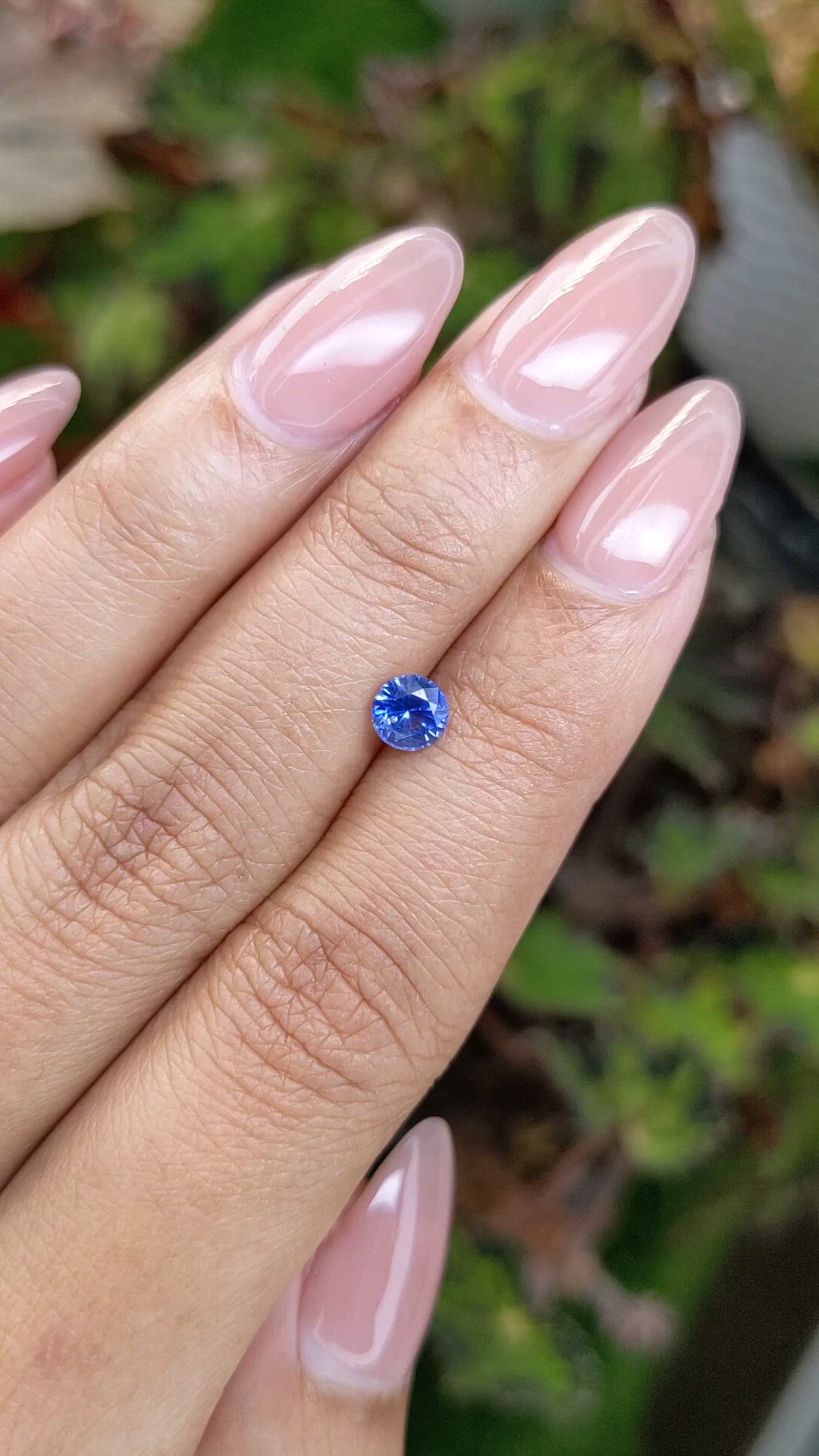 0.59 Ct. Blue Sapphire from Ceylon (Sri Lanka) Size Video