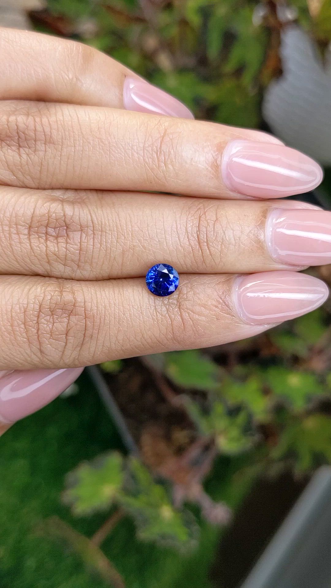1.08 Ct. Blue Sapphire from Ceylon (Sri Lanka) Size Video