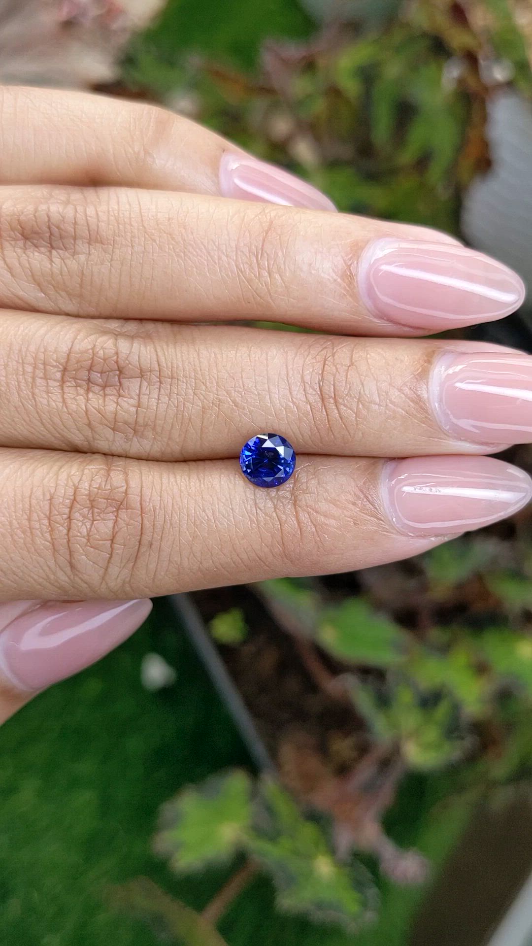 1.17 Ct. Blue Sapphire from Ceylon (Sri Lanka) Size Video