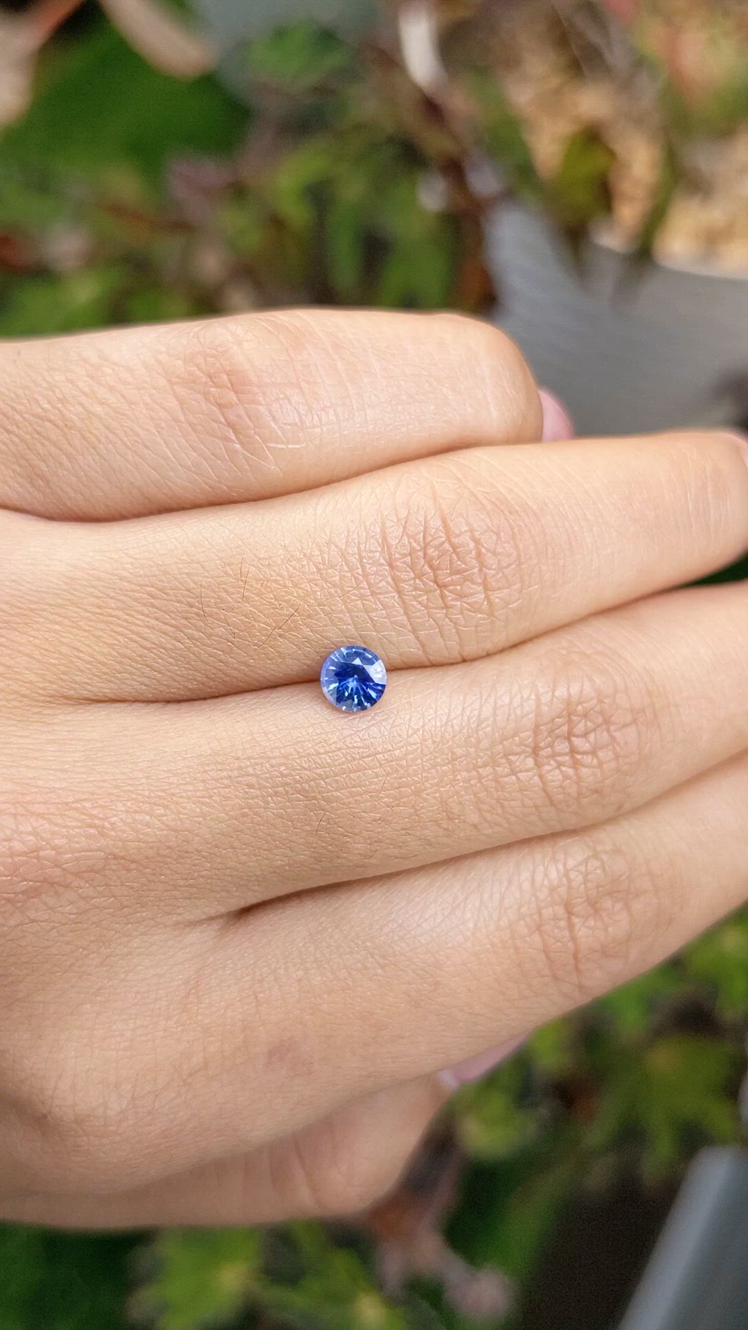 0.53 Ct. Blue Sapphire from Ceylon (Sri Lanka) Size Video