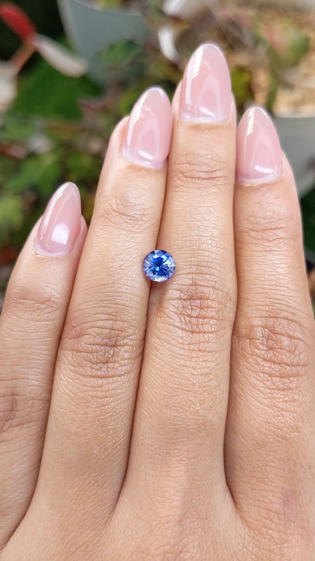 1.09 Ct. Blue Sapphire from Ceylon (Sri Lanka) Size Video