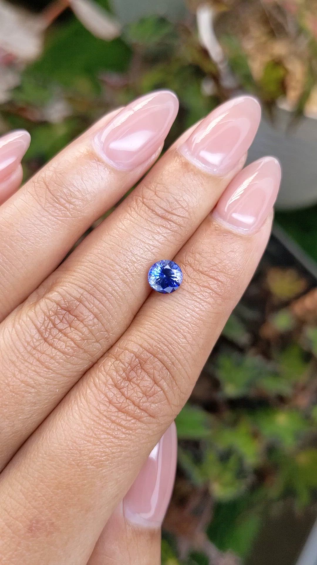 1.09 Ct. Blue Sapphire from Ceylon (Sri Lanka) Size Video
