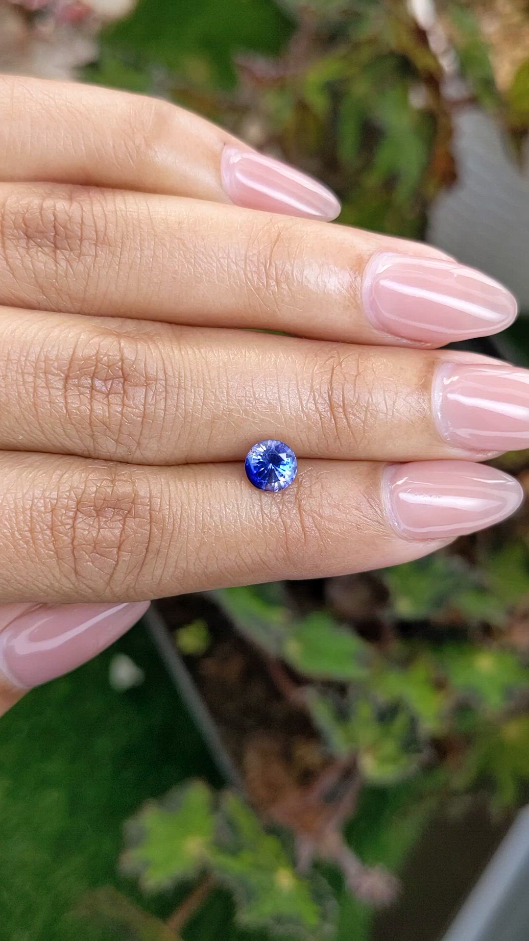 1.09 Ct. Blue Sapphire from Ceylon (Sri Lanka) Size Video