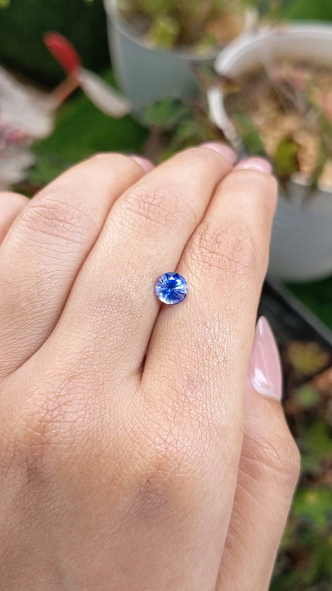 1.09 Ct. Blue Sapphire from Ceylon (Sri Lanka) Size Video
