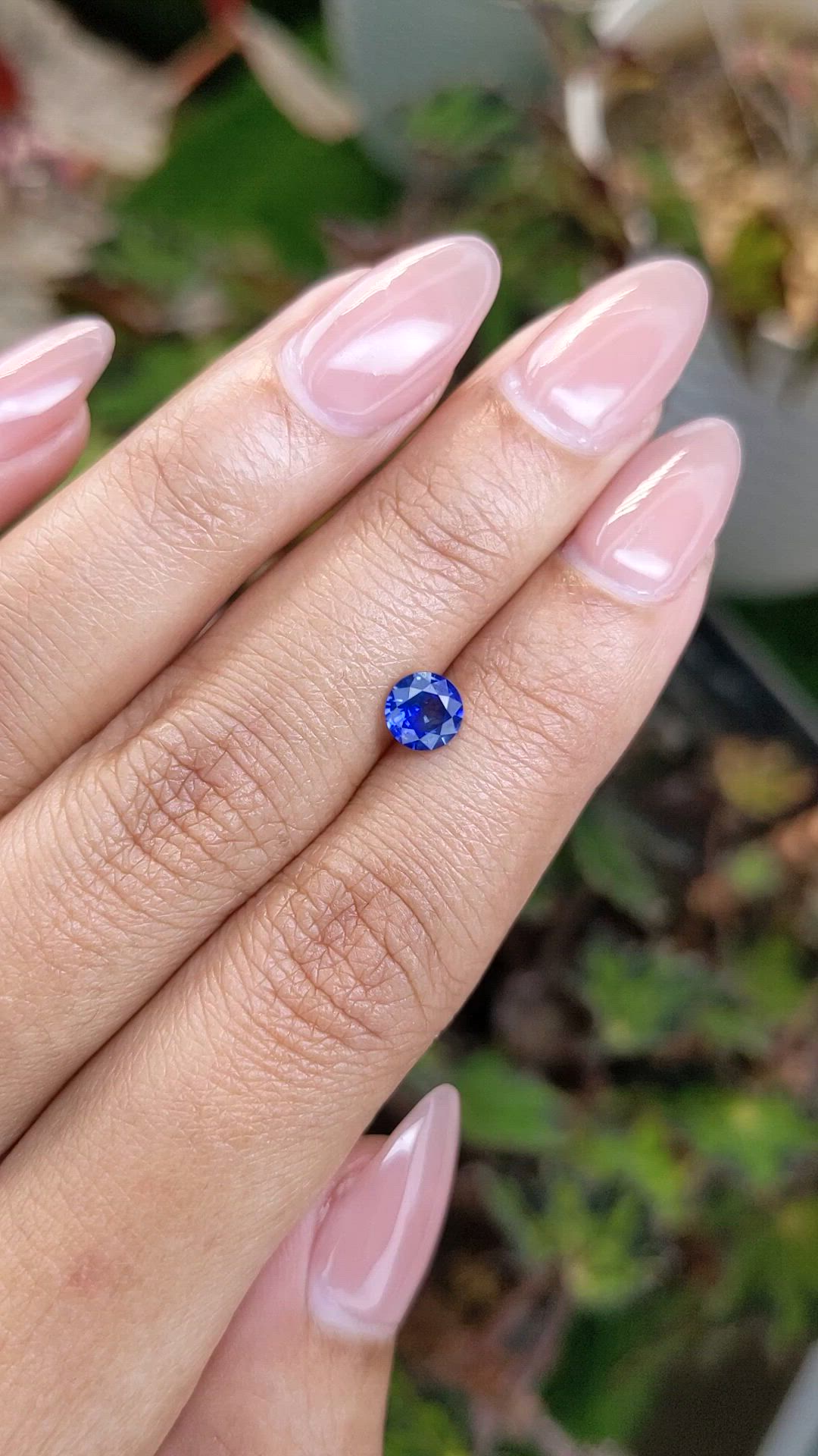 0.72 Ct. Blue Sapphire from Ceylon (Sri Lanka) Size Video