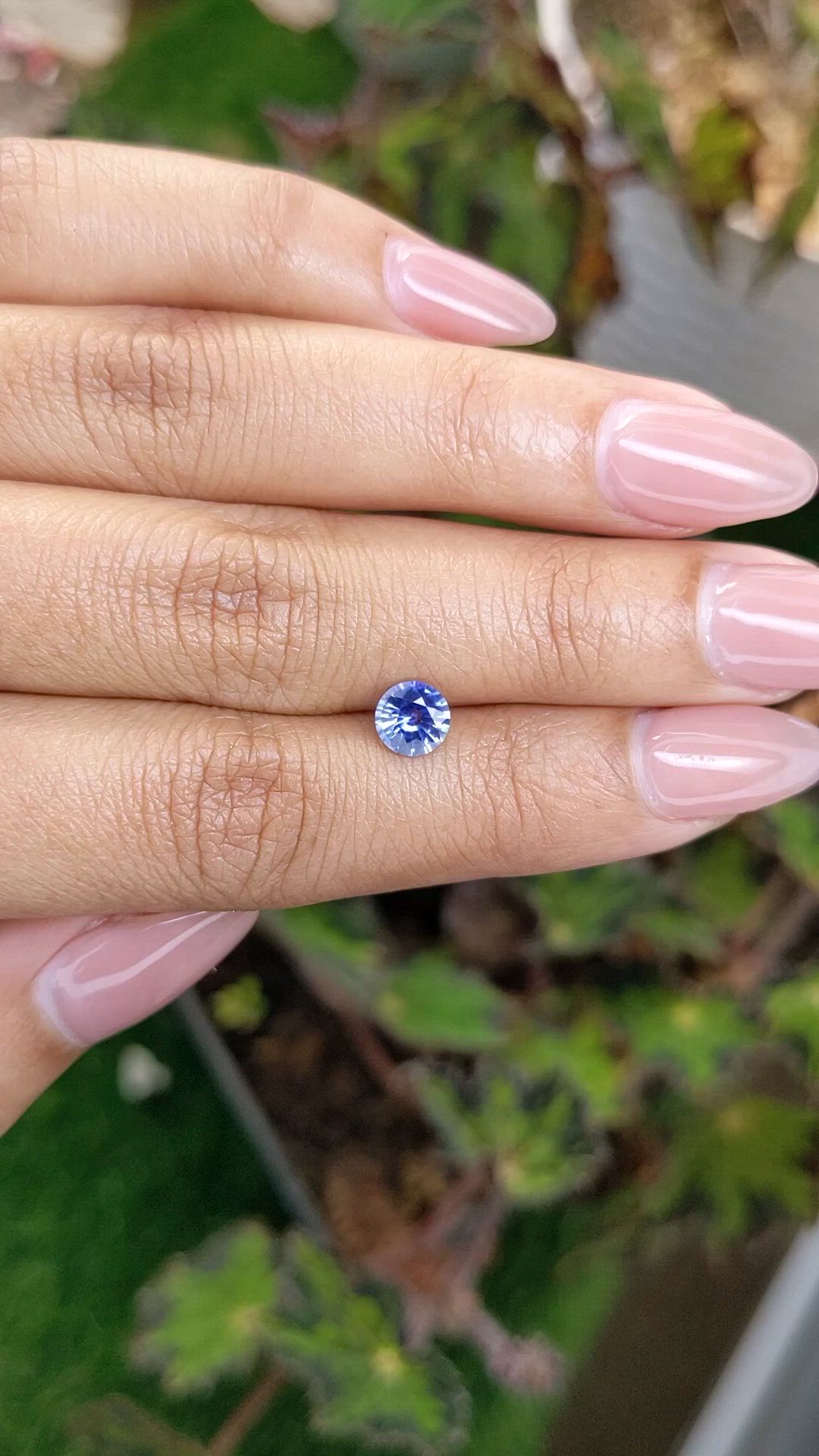 0.87 Ct. Blue Sapphire from Ceylon (Sri Lanka) Size Video