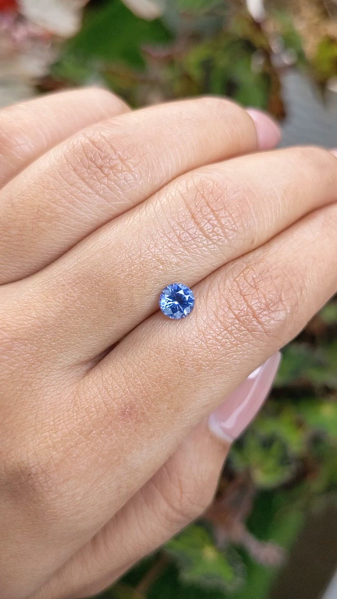 0.84 Ct. Blue Sapphire from Ceylon (Sri Lanka) Size Video
